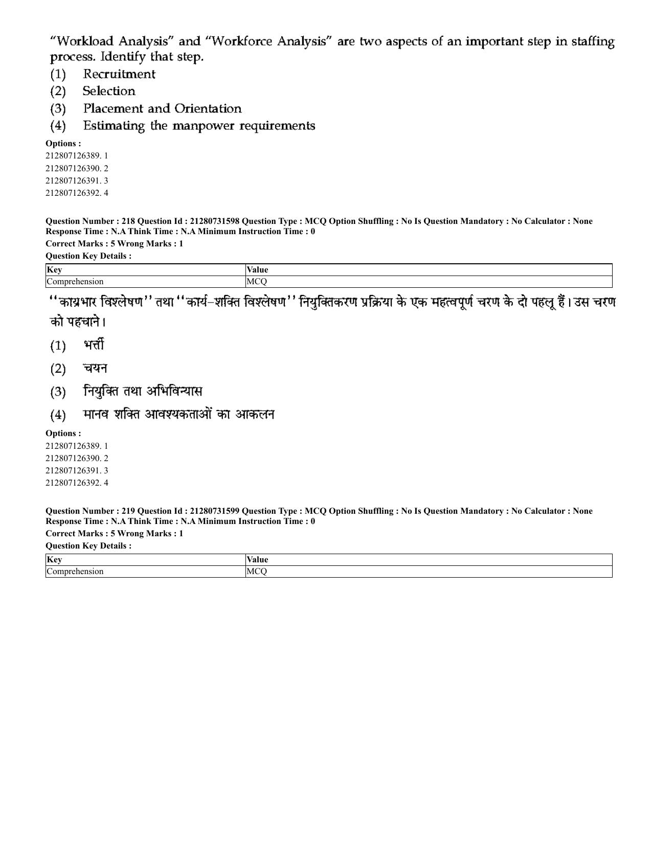 CUET 2023 English Hindi Shift 3 Question Papers - Page 192