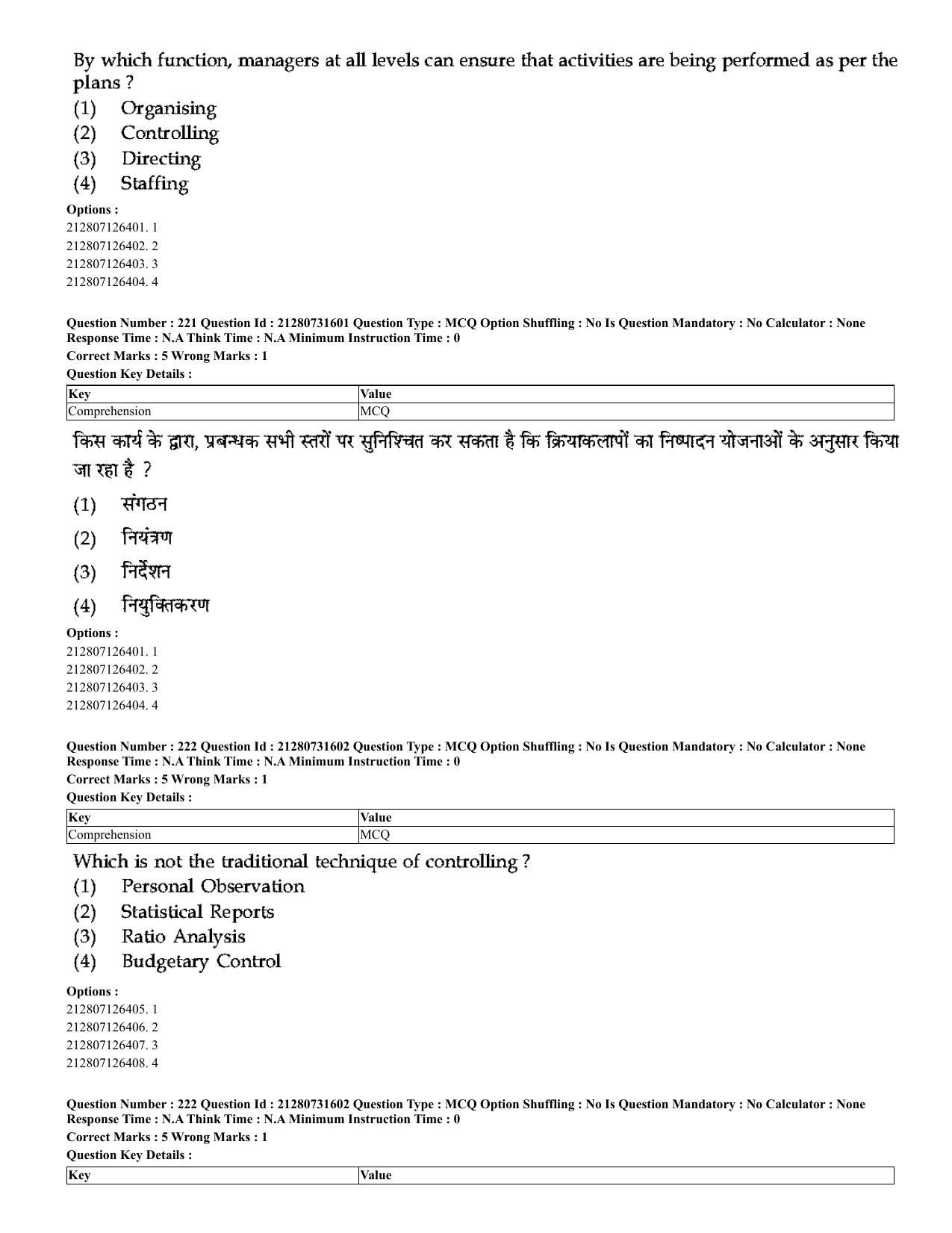 CUET 2023 English Hindi Shift 3 Question Papers - Page 195