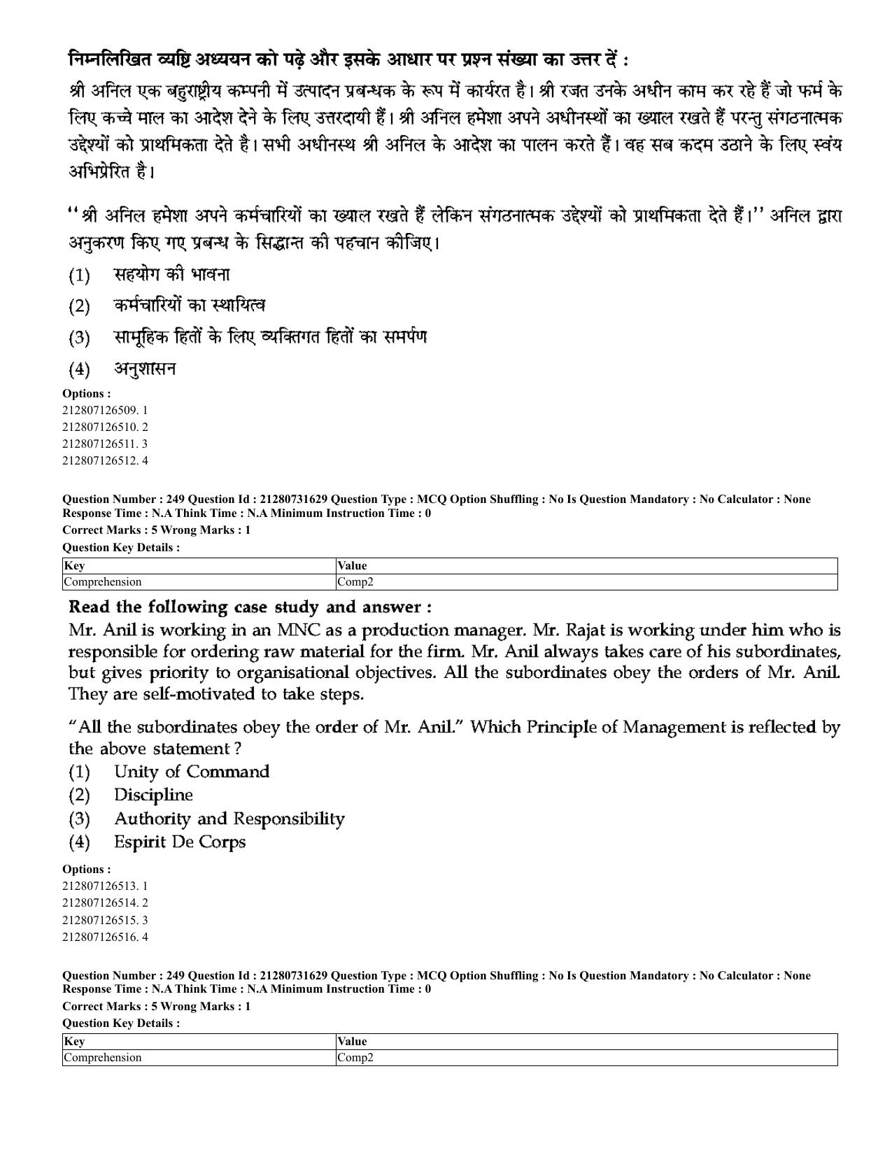 CUET 2023 English Hindi Shift 3 Question Papers - Page 219