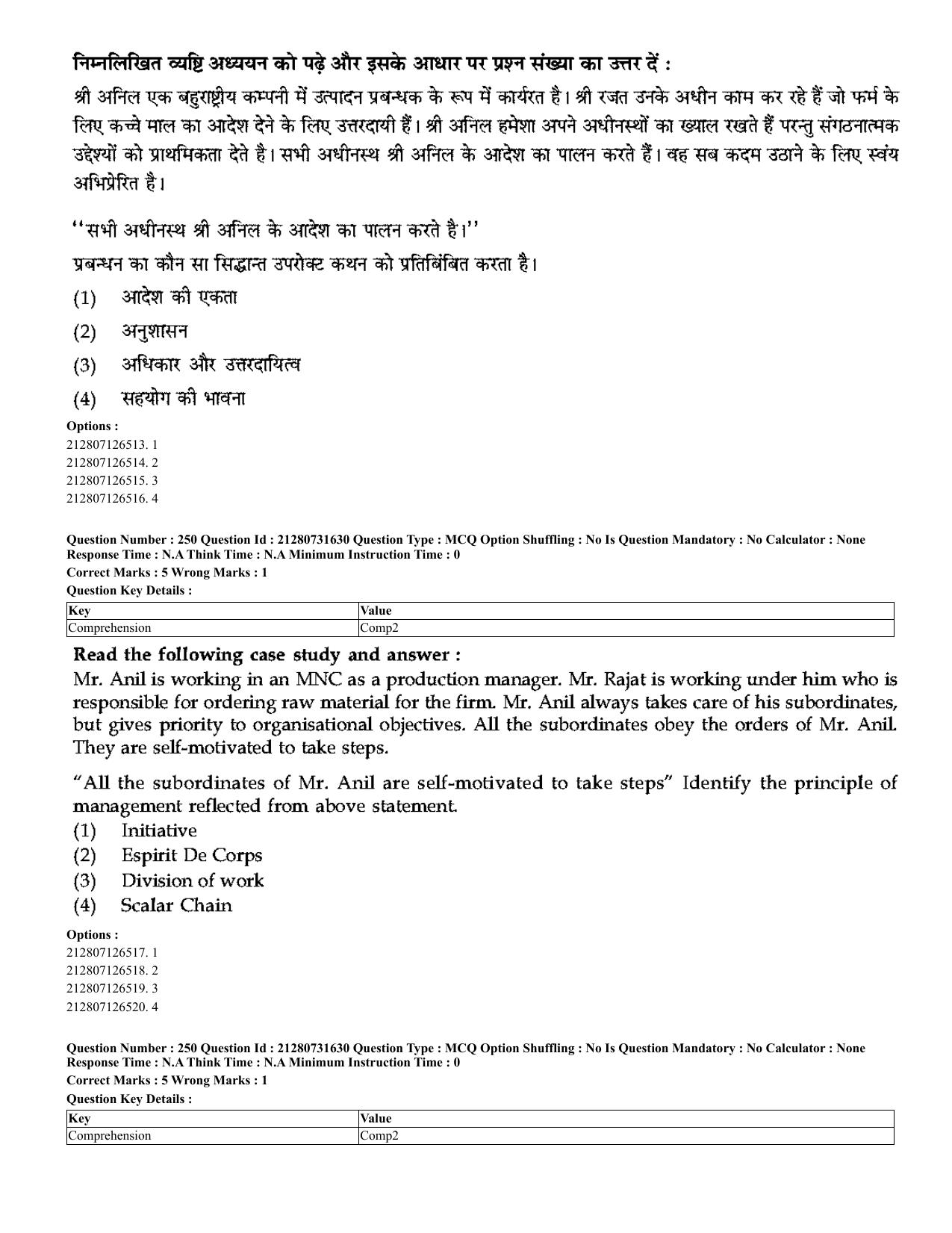 CUET 2023 English Hindi Shift 3 Question Papers - Page 220