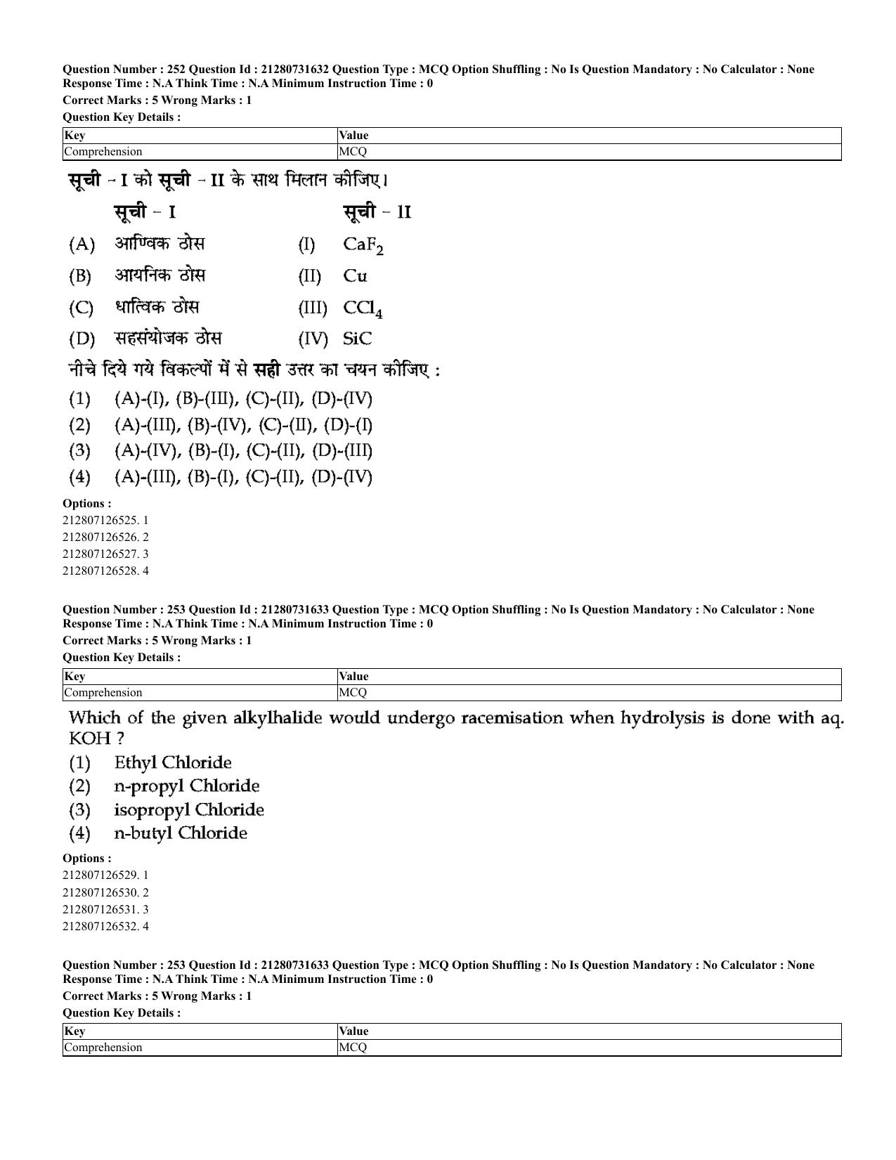 CUET 2023 English Hindi Shift 3 Question Papers - Page 223