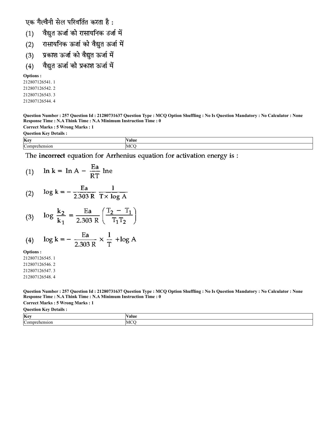 CUET 2023 English Hindi Shift 3 Question Papers - Page 226