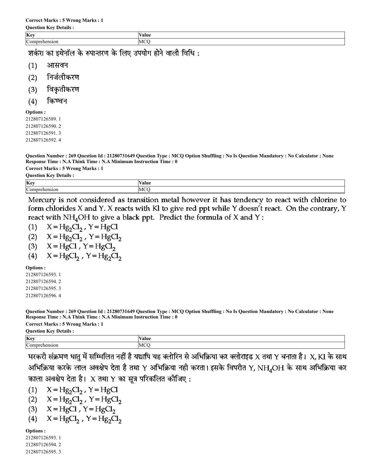 CUET 2023 English Hindi Shift 3 Question Papers - Page 235