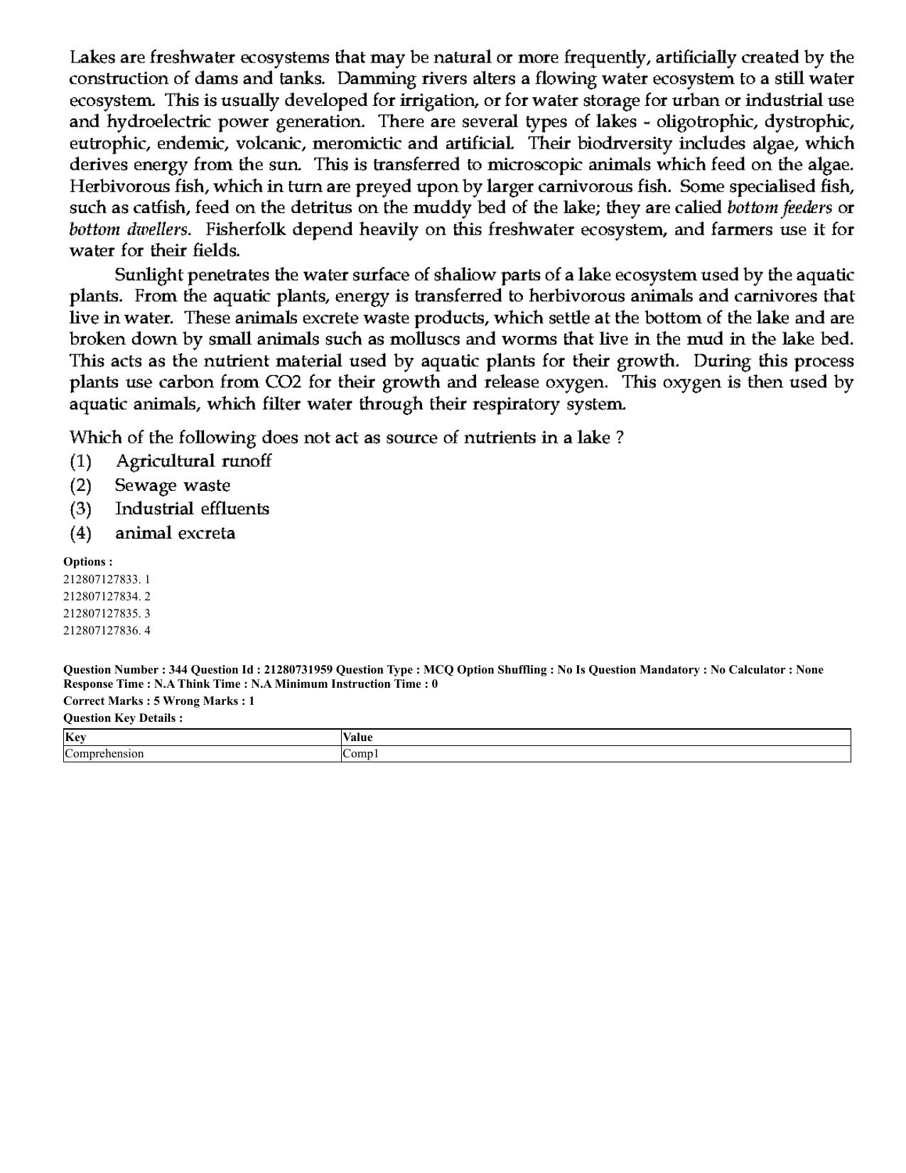 CUET 2023 English Hindi Shift 3 Question Papers - Page 310