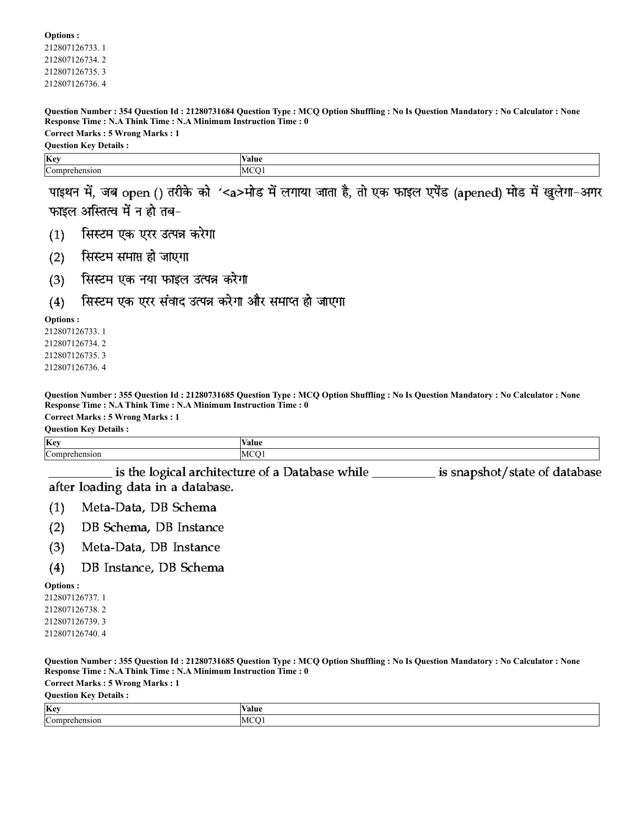 CUET 2023 English Hindi Shift 3 Question Papers - Page 322
