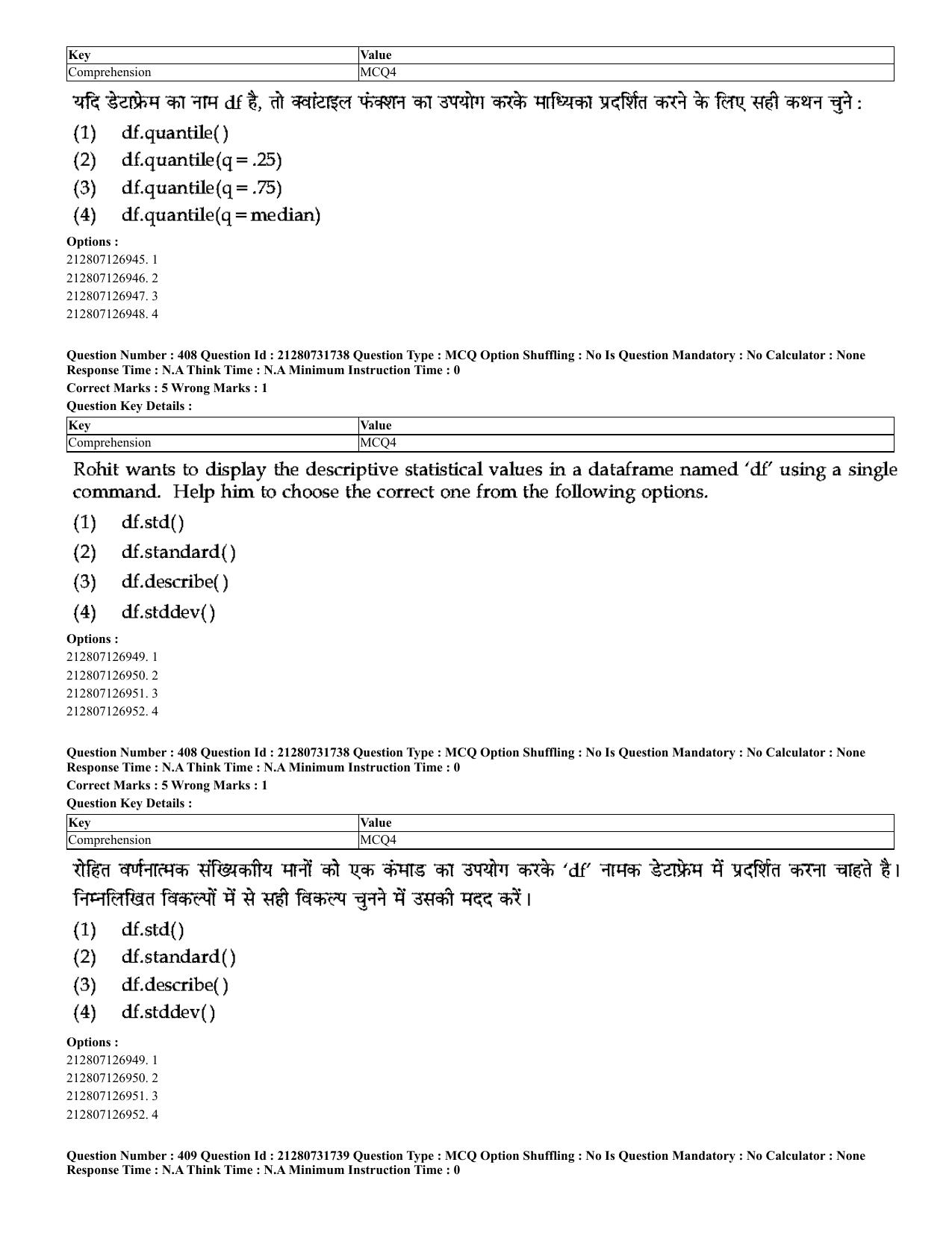 CUET 2023 English Hindi Shift 3 Question Papers - Page 373