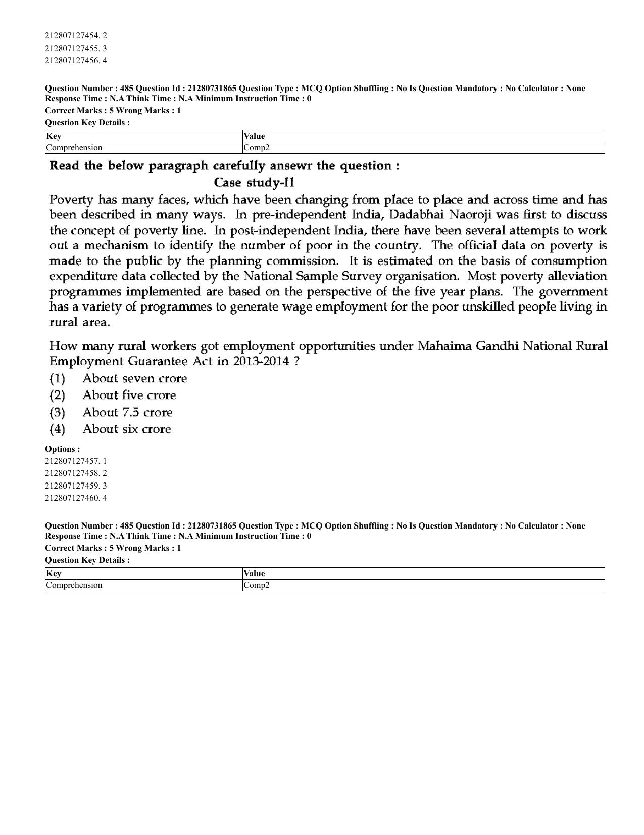 CUET 2023 English Hindi Shift 3 Question Papers - Page 451