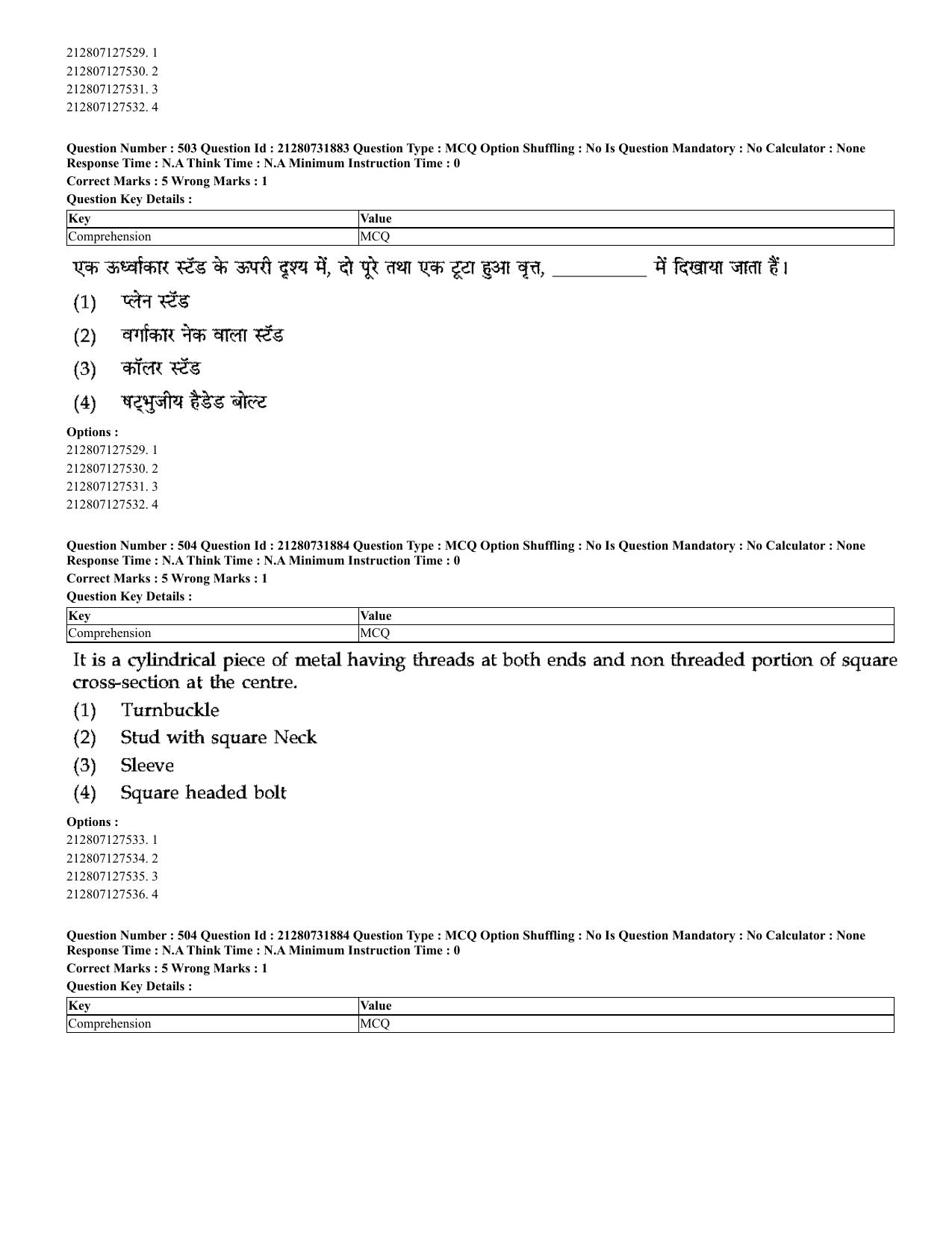 CUET 2023 English Hindi Shift 3 Question Papers - Page 470