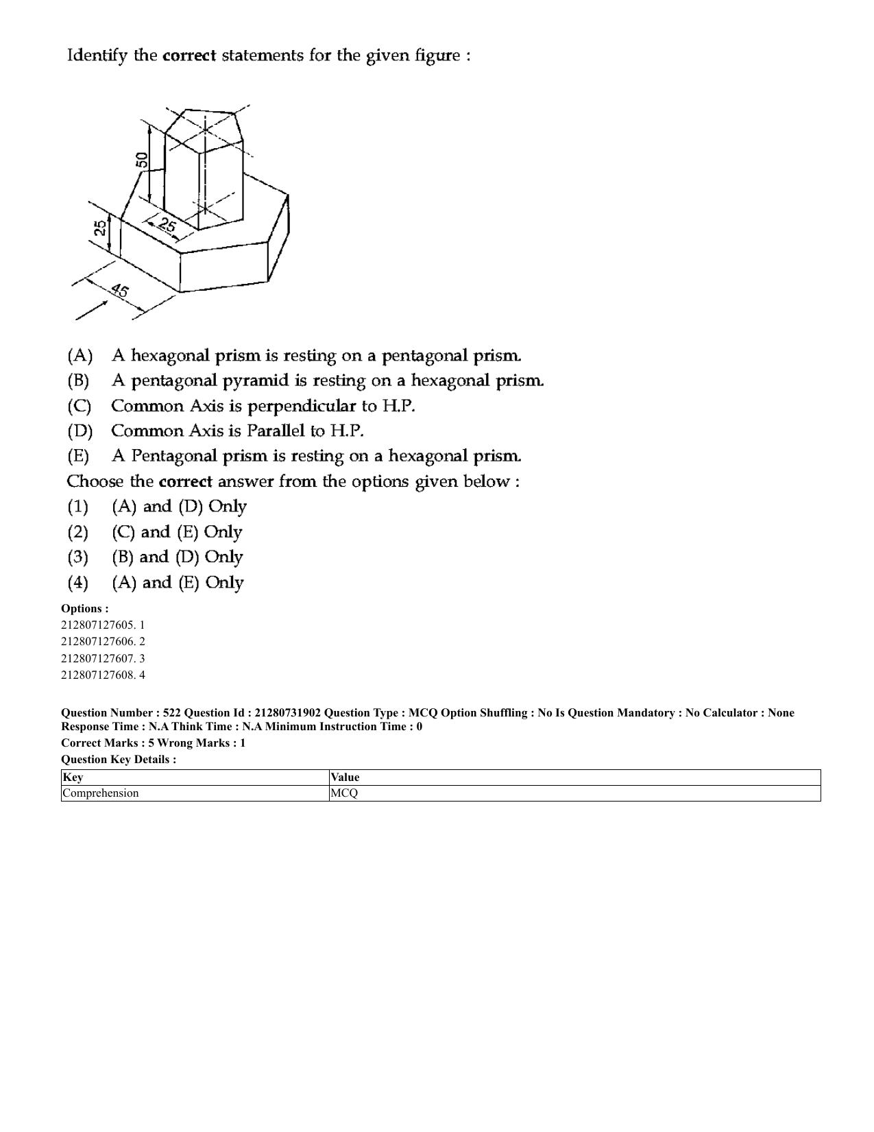 CUET 2023 English Hindi Shift 3 Question Papers - Page 487