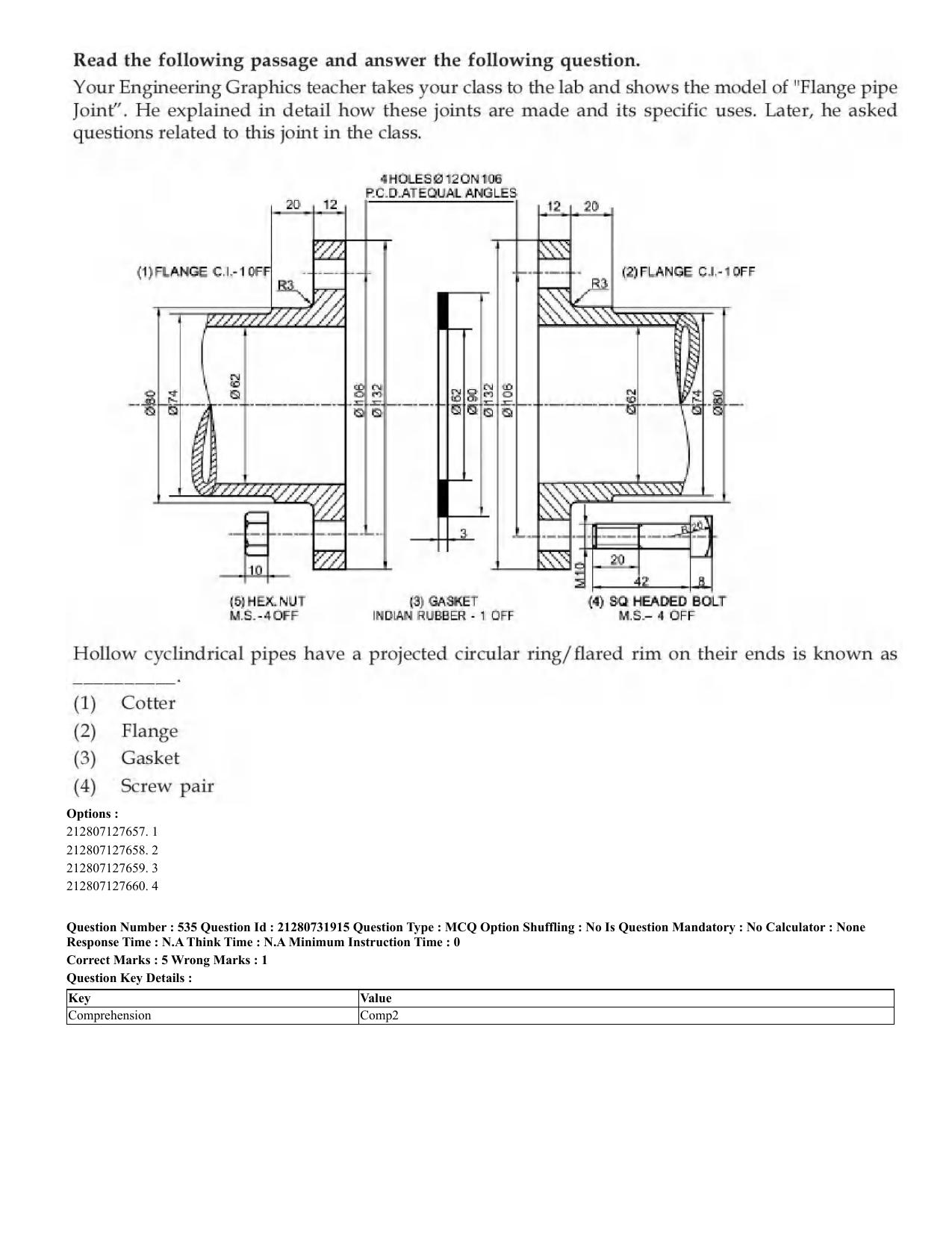 CUET 2023 English Hindi Shift 3 Question Papers - Page 505
