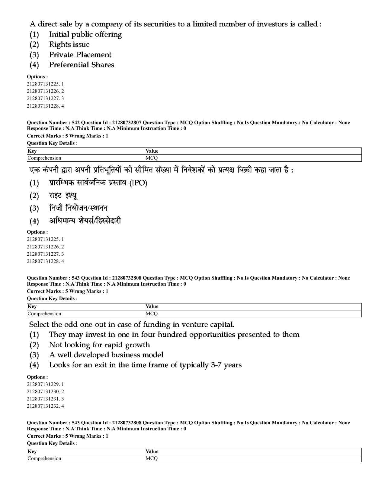 CUET 2023 English Hindi Shift 3 Question Papers - Page 513