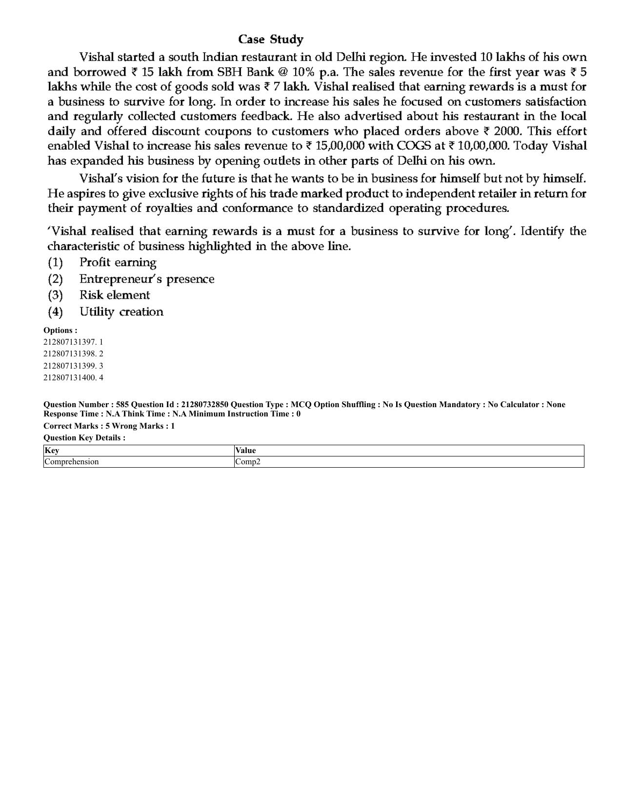 CUET 2023 English Hindi Shift 3 Question Papers - Page 558