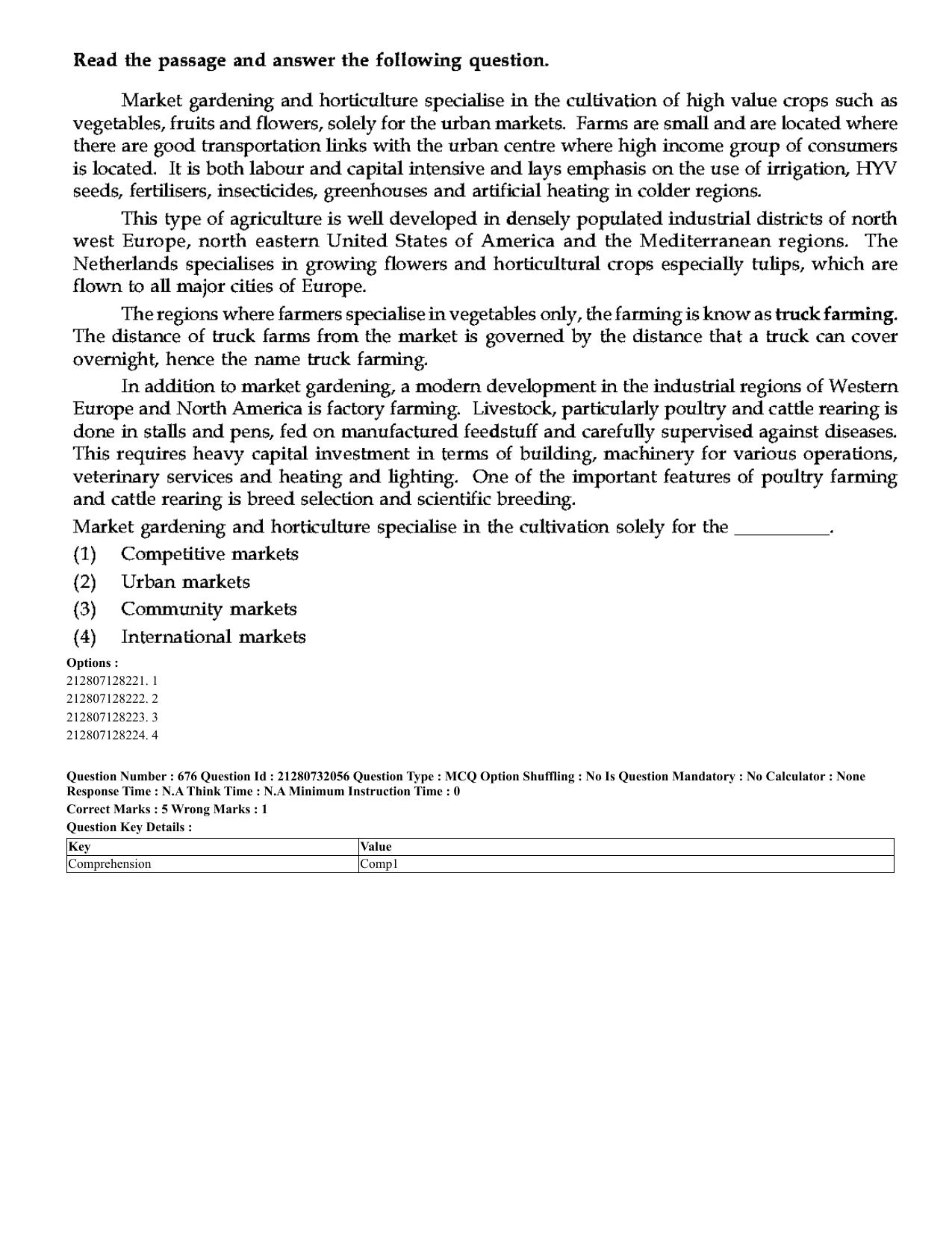 CUET 2023 English Hindi Shift 3 Question Papers - Page 646