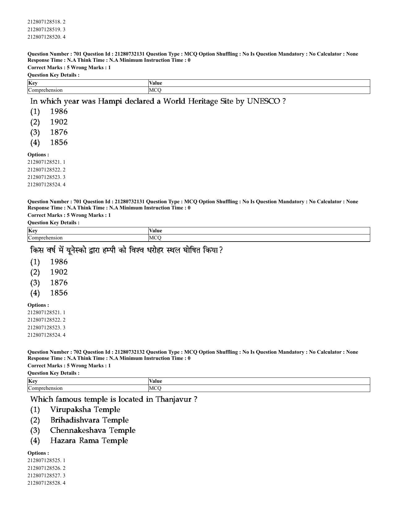 CUET 2023 English Hindi Shift 3 Question Papers - Page 679