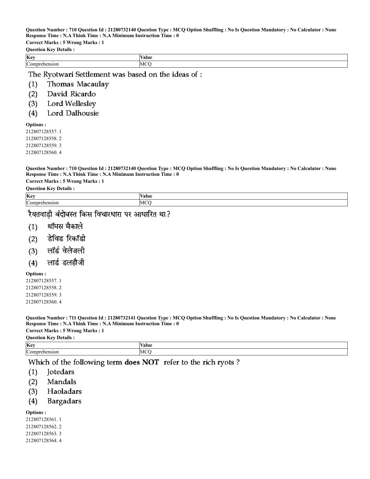 CUET 2023 English Hindi Shift 3 Question Papers - Page 686