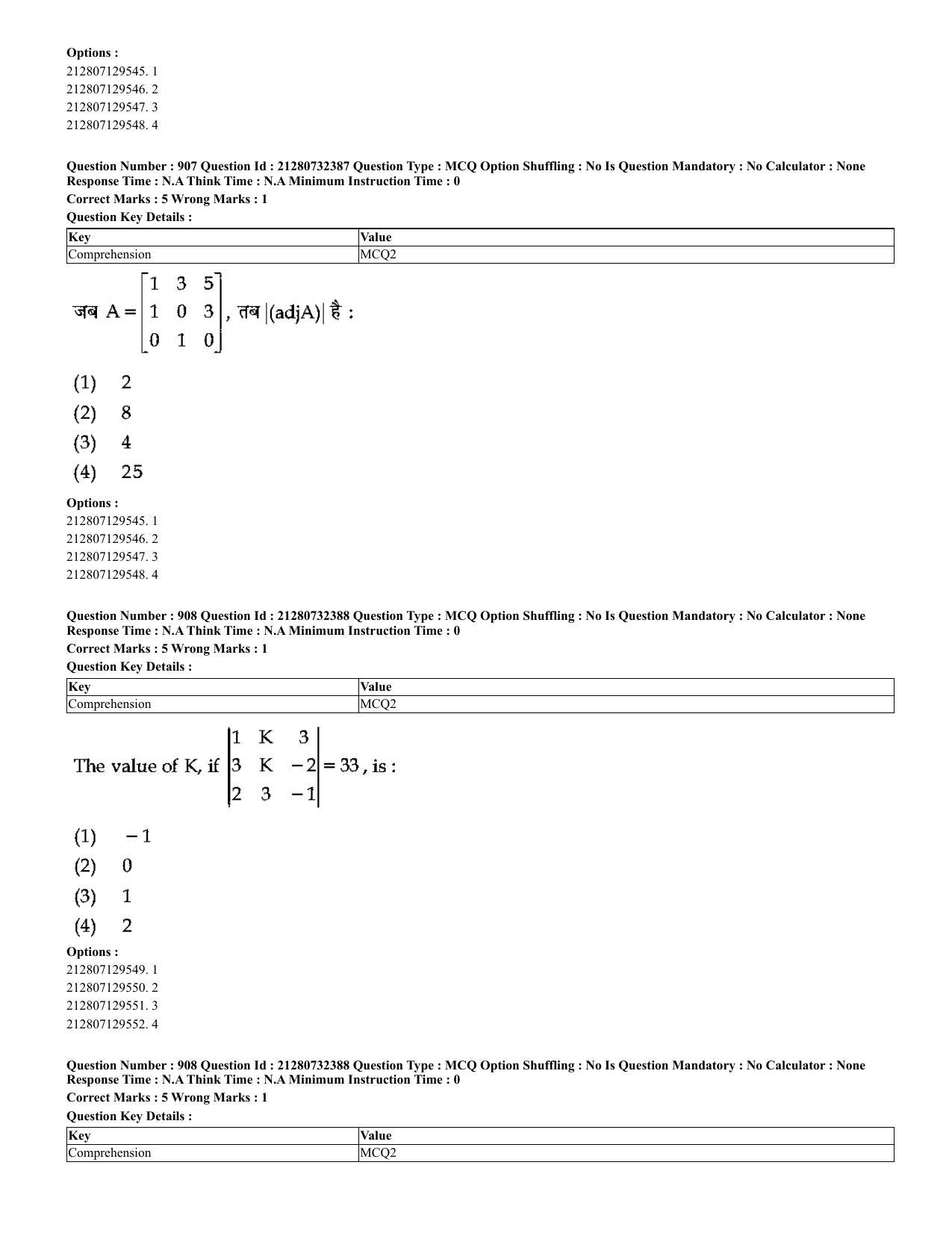 CUET 2023 English Hindi Shift 3 Question Papers - Page 876