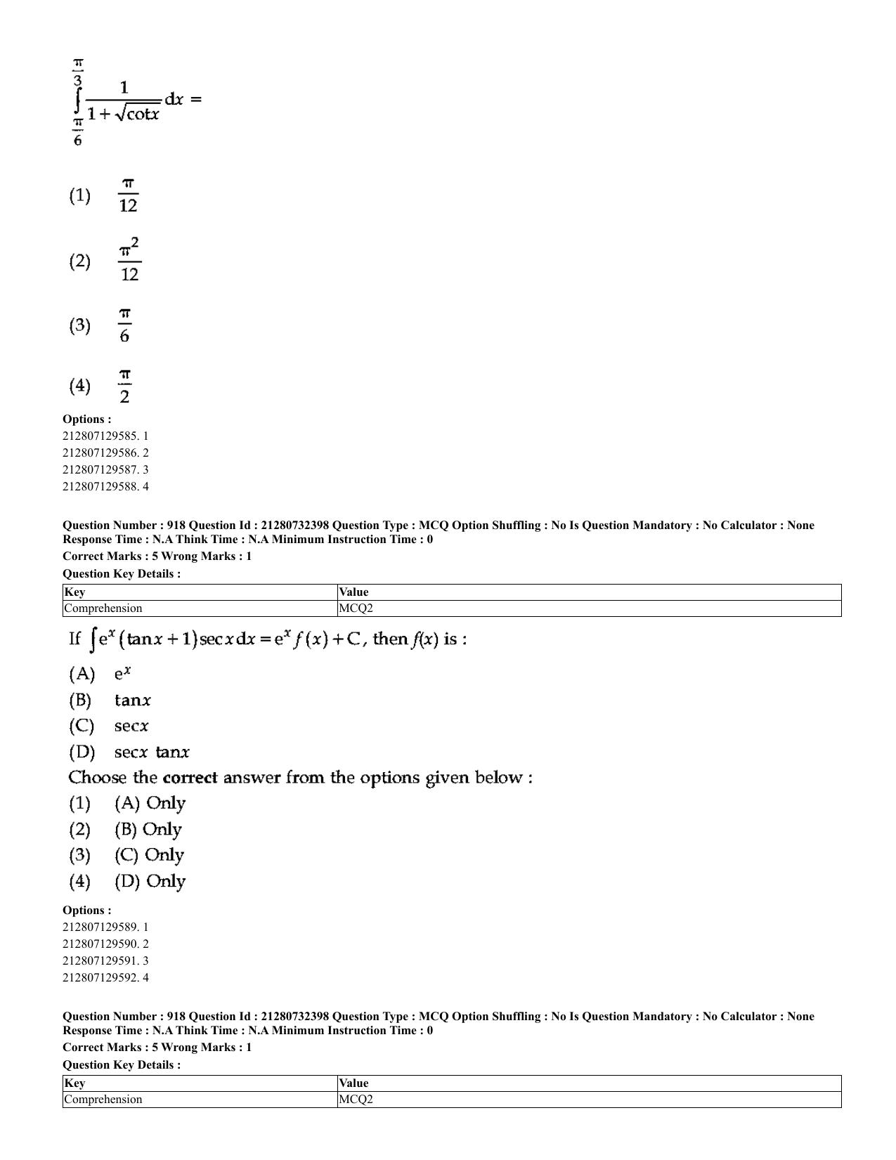 CUET 2023 English Hindi Shift 3 Question Papers - Page 885