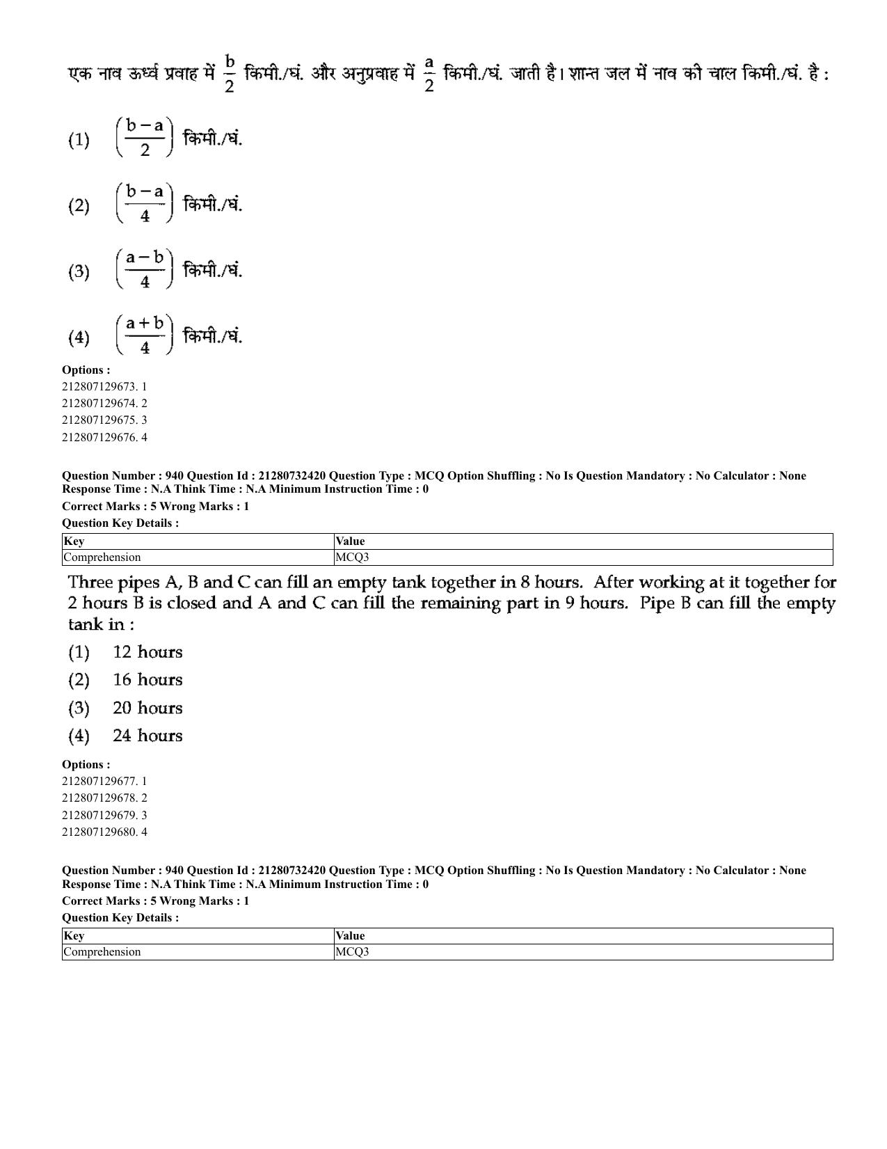 CUET 2023 English Hindi Shift 3 Question Papers - Page 907