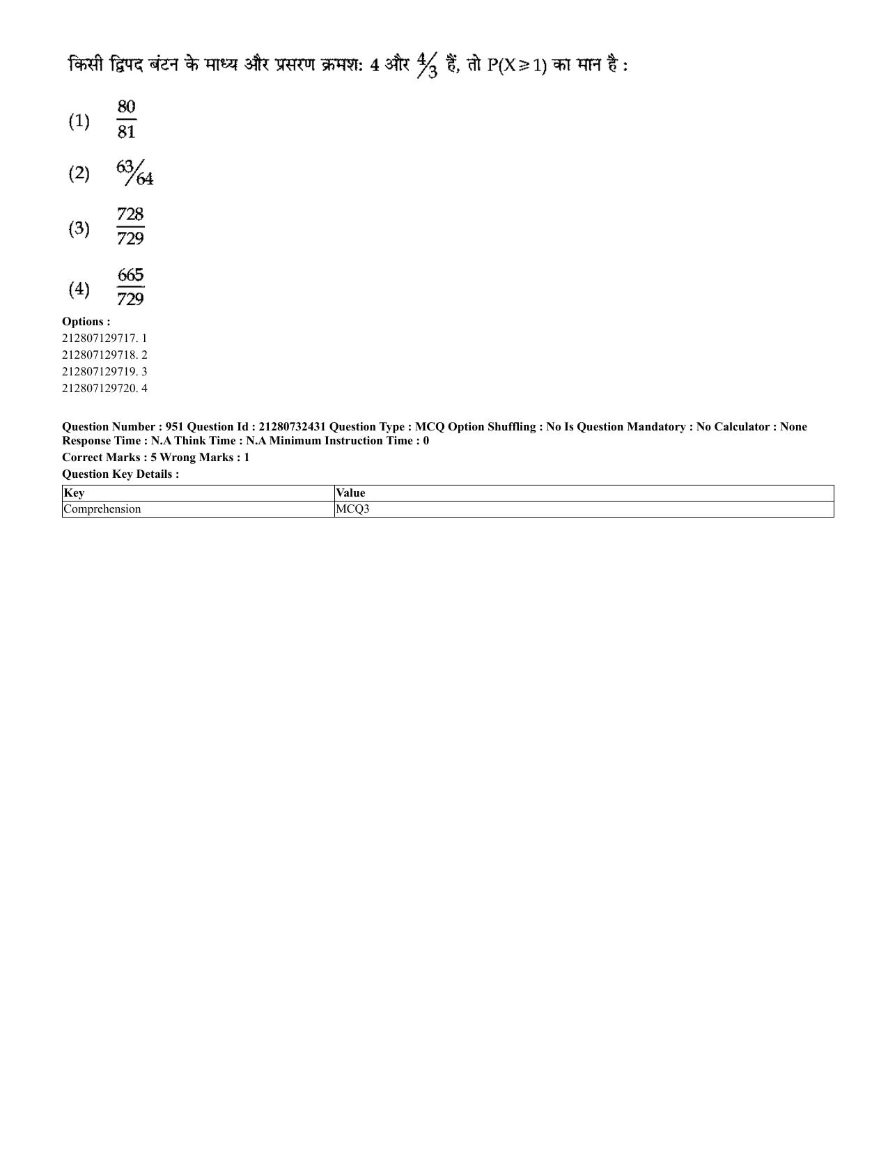 CUET 2023 English Hindi Shift 3 Question Papers - Page 918