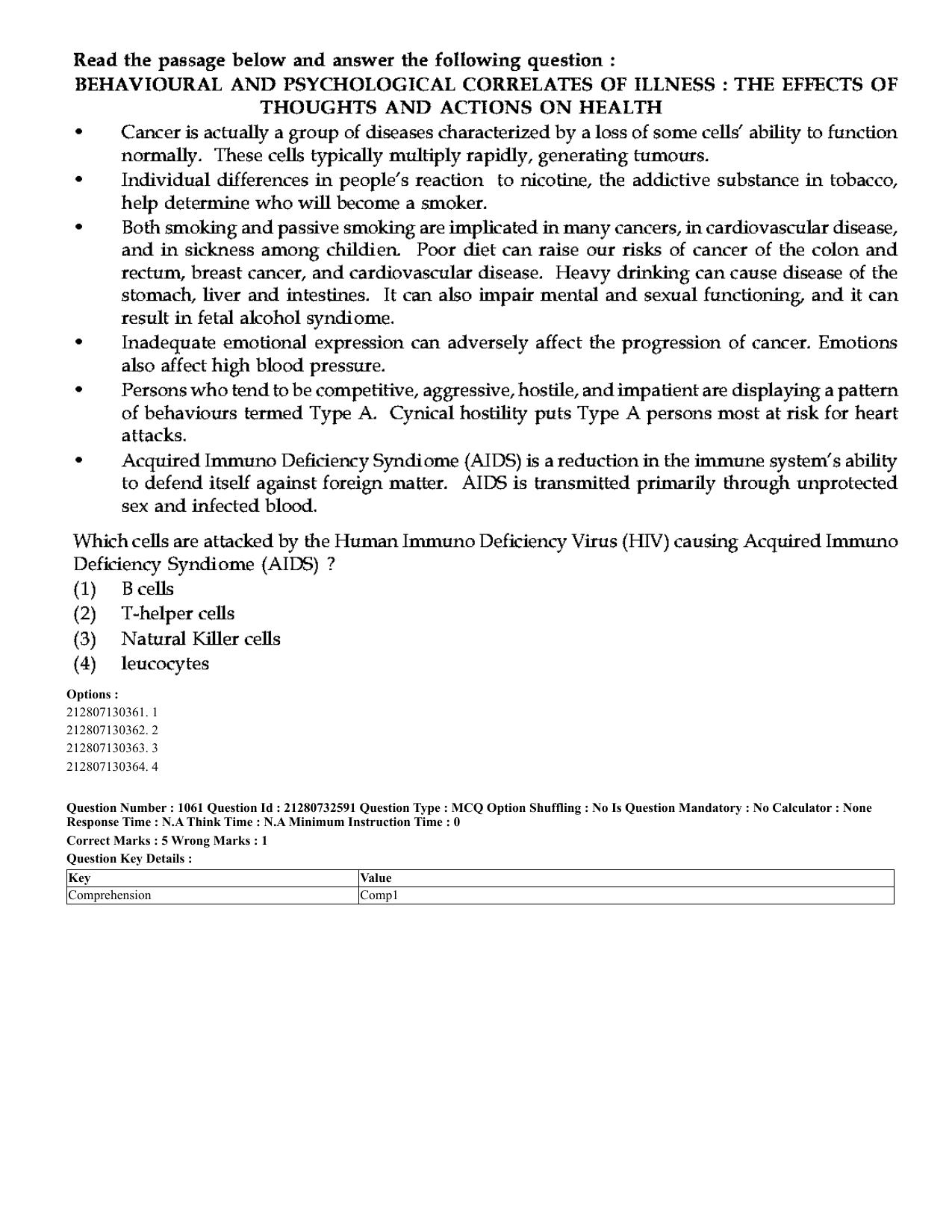 CUET 2023 English Hindi Shift 3 Question Papers - Page 1014