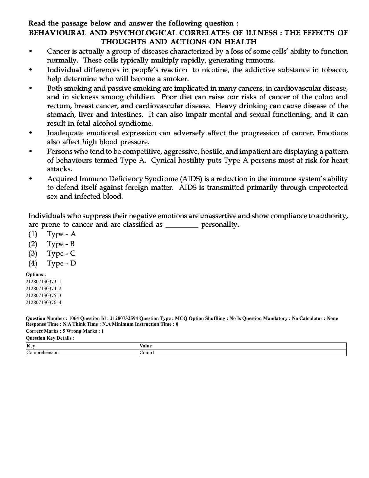 CUET 2023 English Hindi Shift 3 Question Papers - Page 1020