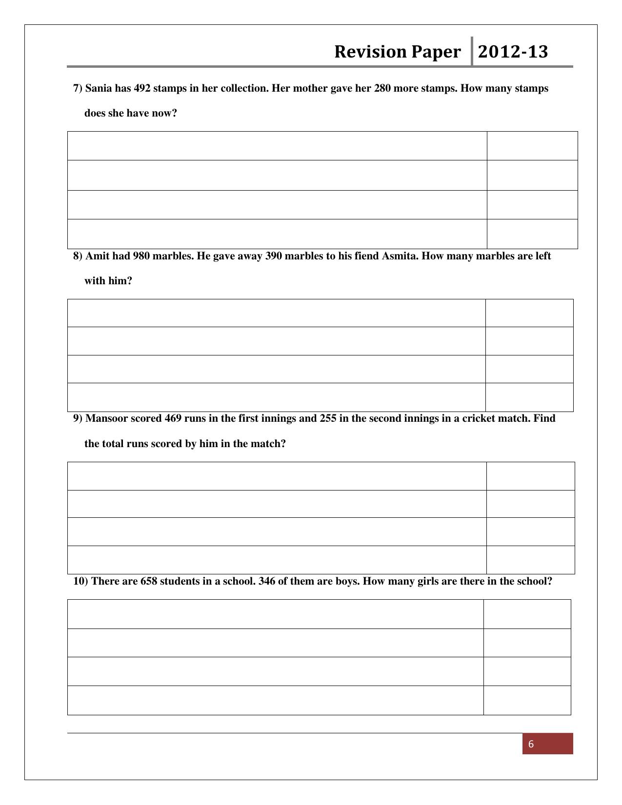 Worksheets for Class 2 Maths Assignment 26 - Page 6