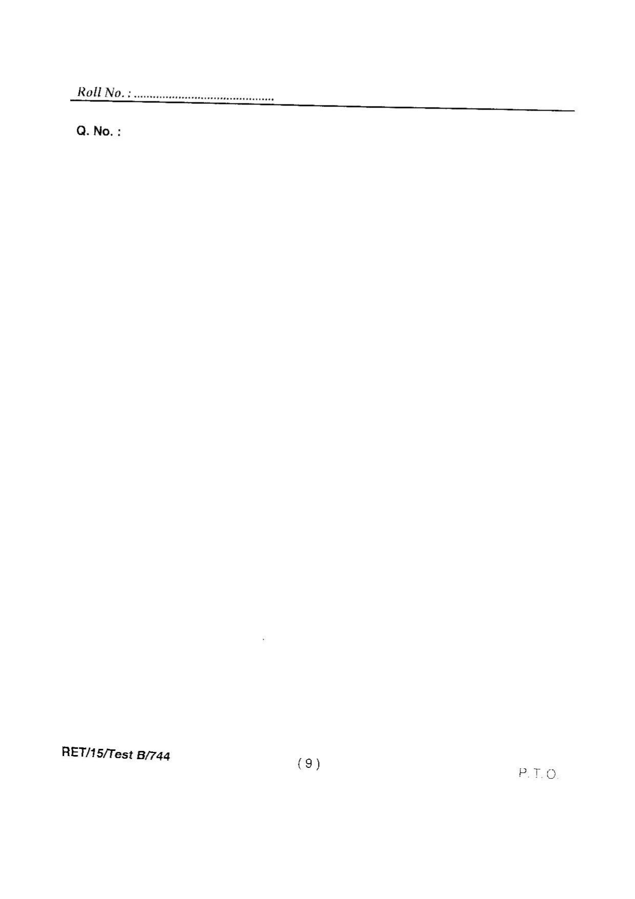 BHU RET EXTENSION EDUCATION 2015 Question Paper - Page 11