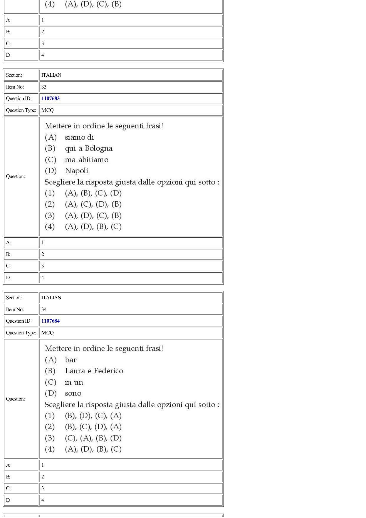 CUET 2022 Question Paper of Italian - Page 25