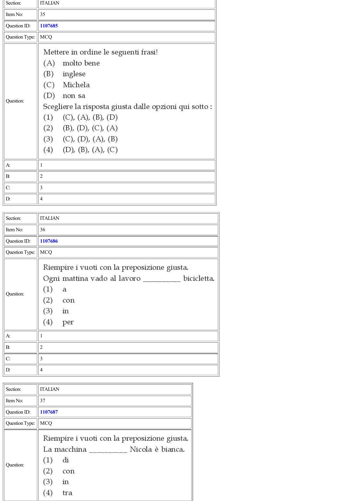 CUET 2022 Question Paper of Italian - Page 26
