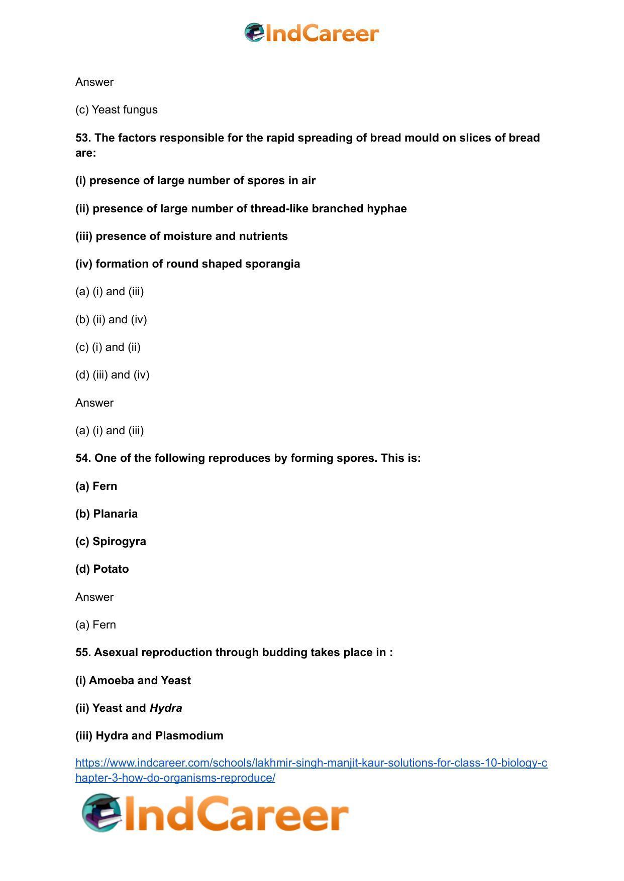 Lakhmir Singh Manjit Kaur  Solutions for Class 10 Biology: Chapter 3- How Do Organisms Reproduce - Page 23