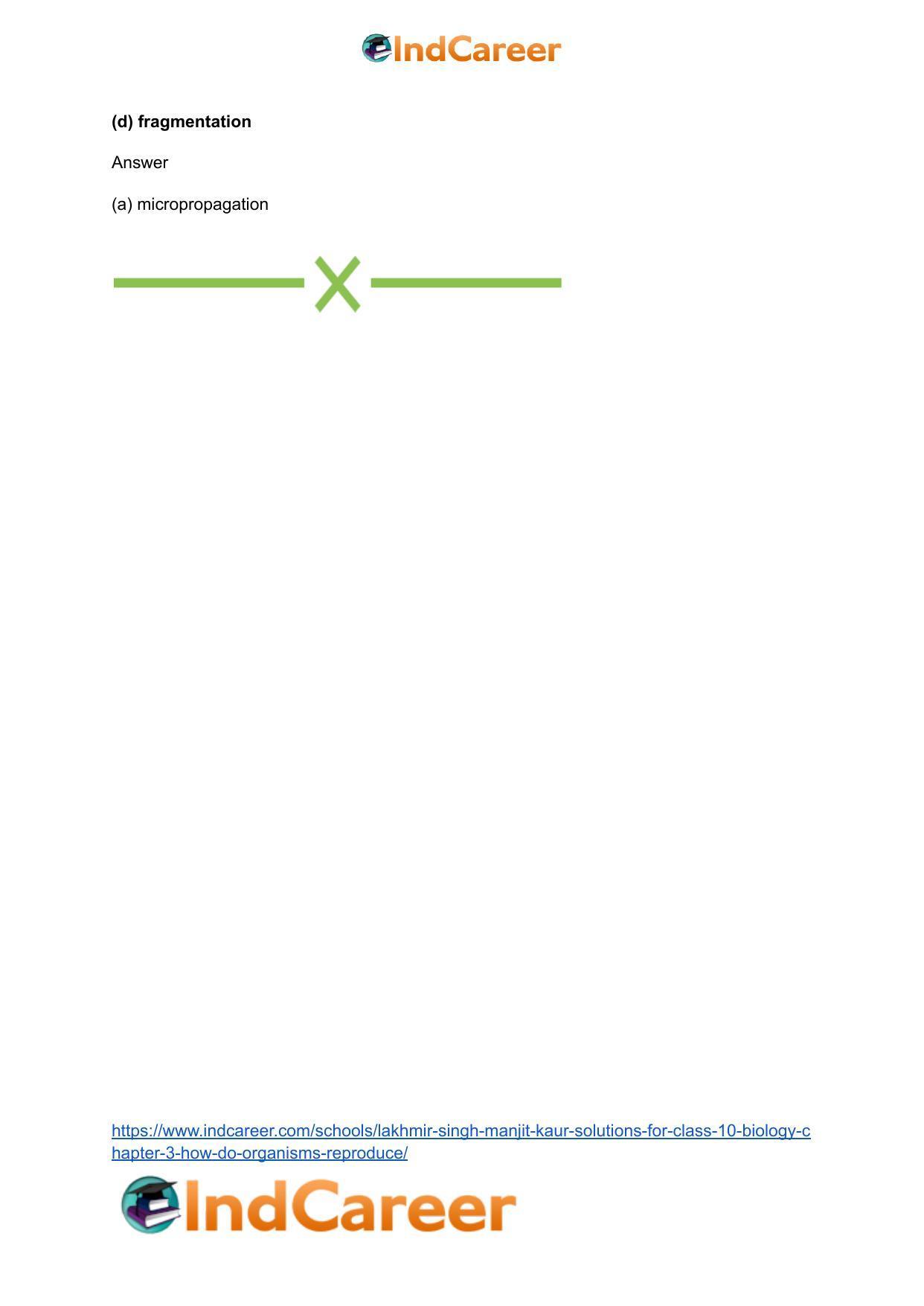 Lakhmir Singh Manjit Kaur  Solutions for Class 10 Biology: Chapter 3- How Do Organisms Reproduce - Page 31
