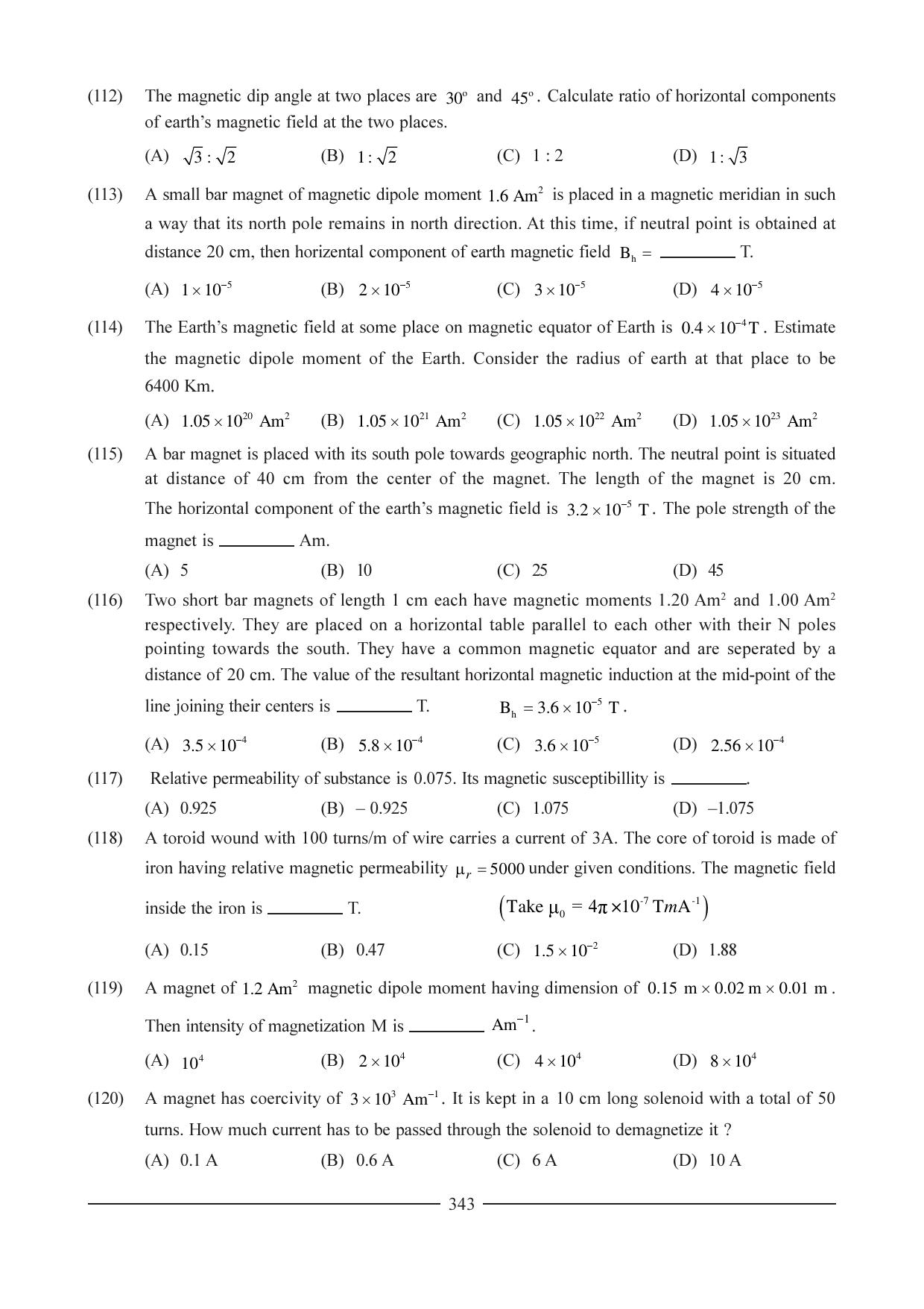 GSEB HSC Physics Question Paper (English Medium) Chapter 13 - Page 22