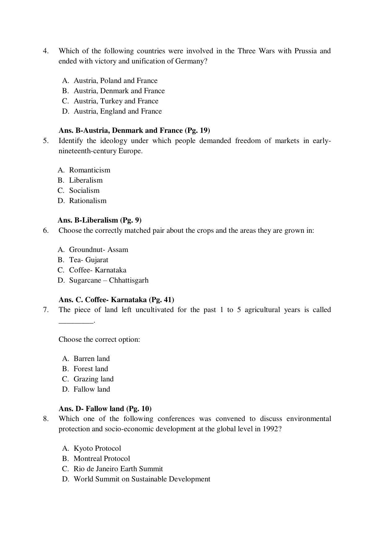 CBSE Class 10 Social Science Marking Scheme and Solutions 2021-22 - Page 2