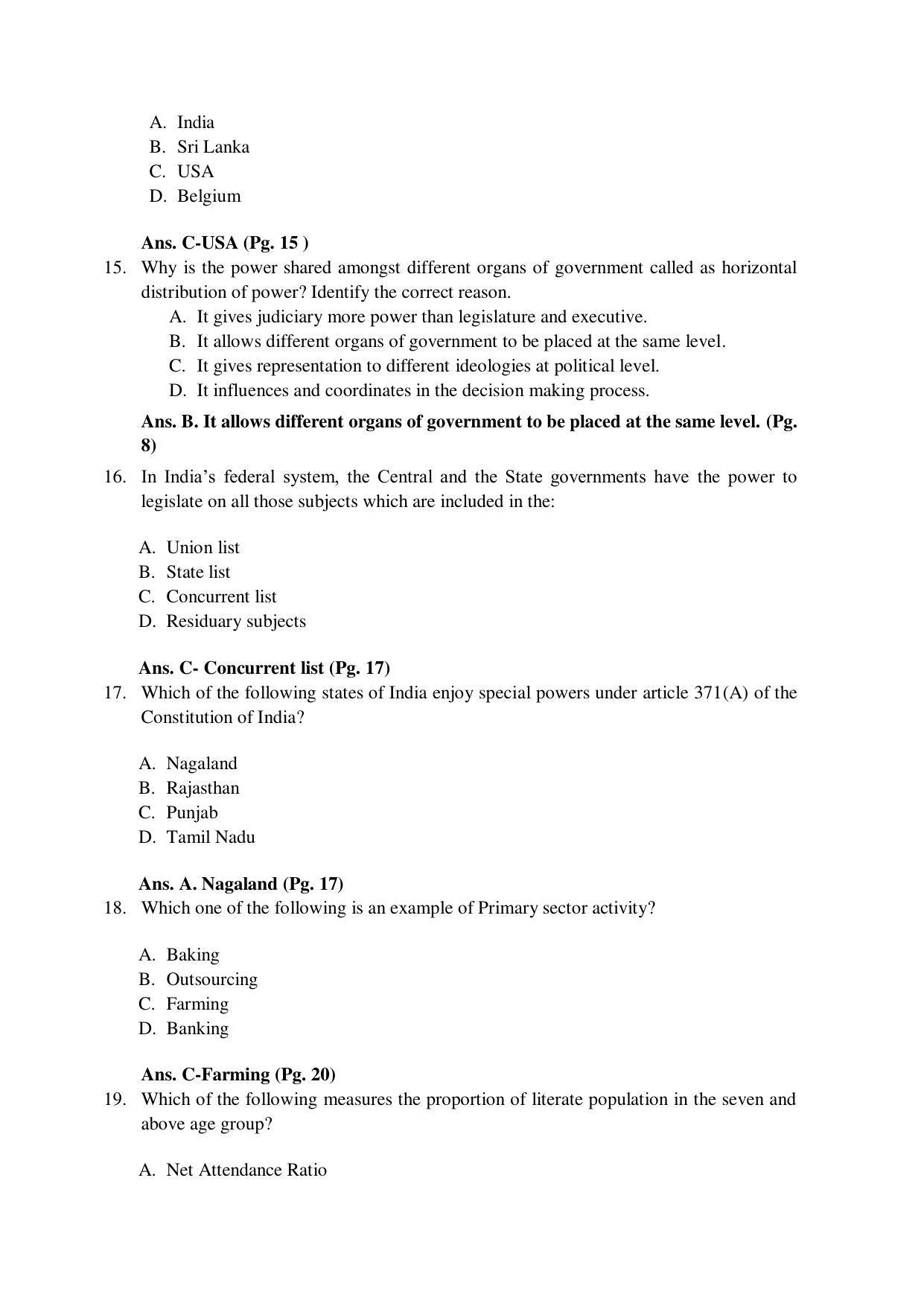 CBSE Class 10 Social Science Marking Scheme and Solutions 2021-22 - Page 4