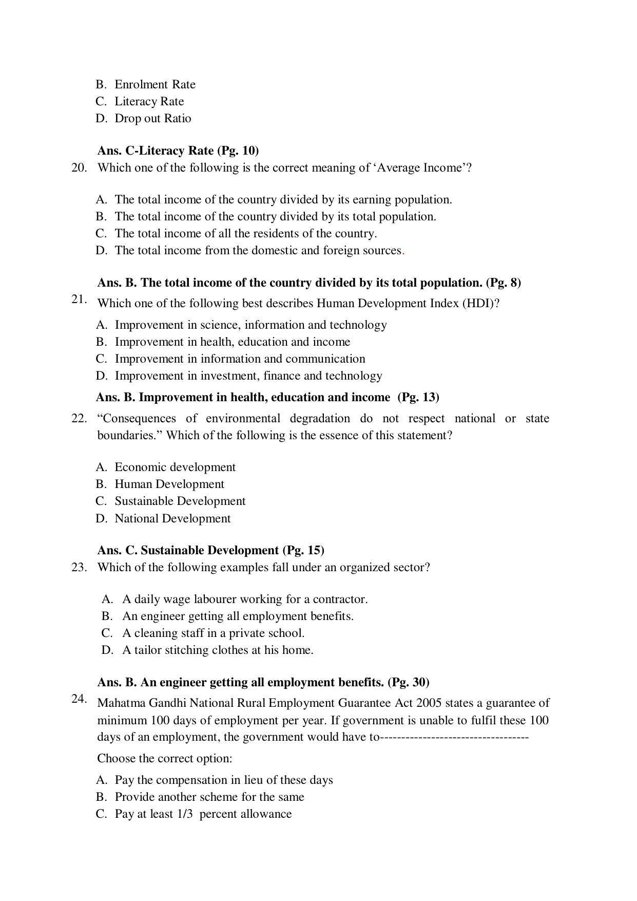 CBSE Class 10 Social Science Marking Scheme and Solutions 2021-22 - Page 5