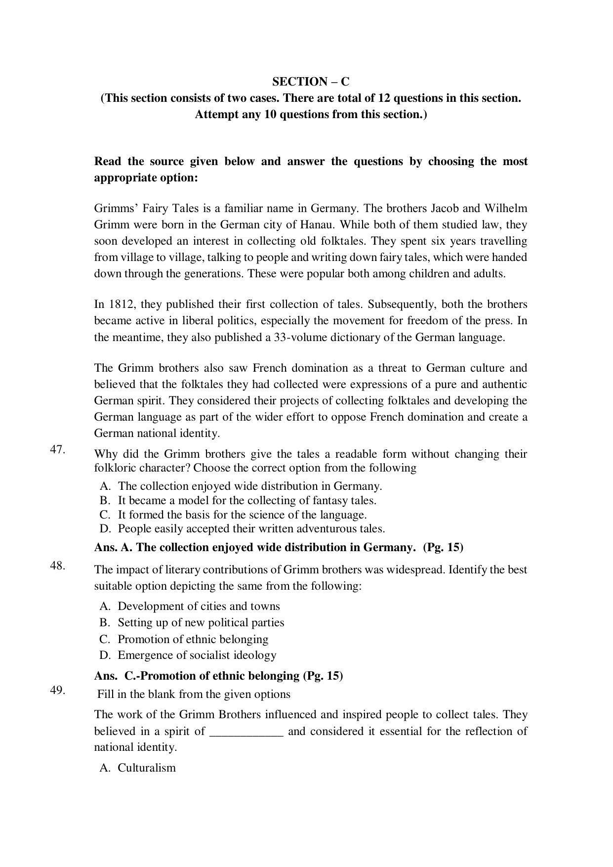 CBSE Class 10 Social Science Marking Scheme and Solutions 2021-22 - Page 13