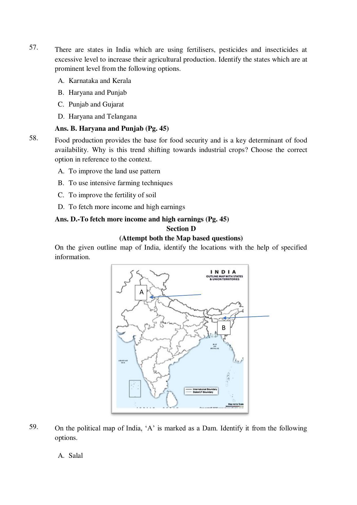 CBSE Class 10 Social Science Marking Scheme and Solutions 2021-22 - Page 16