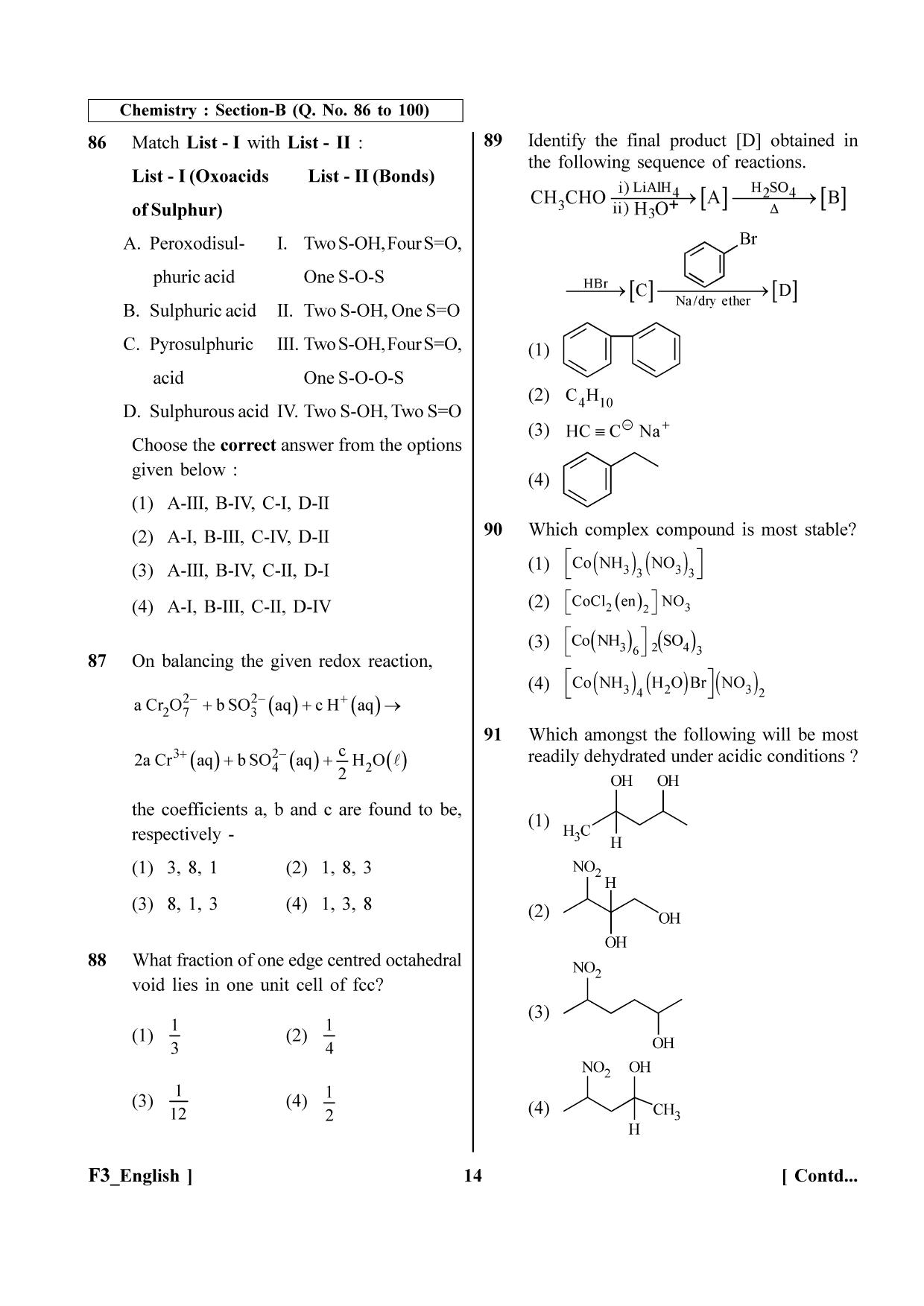 NEET 2023 F3 Question Paper - Page 14
