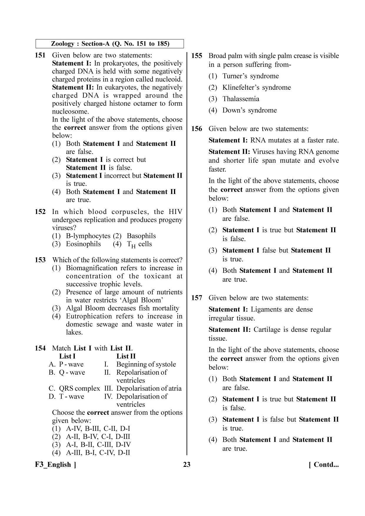 NEET 2023 F3 Question Paper - Page 23