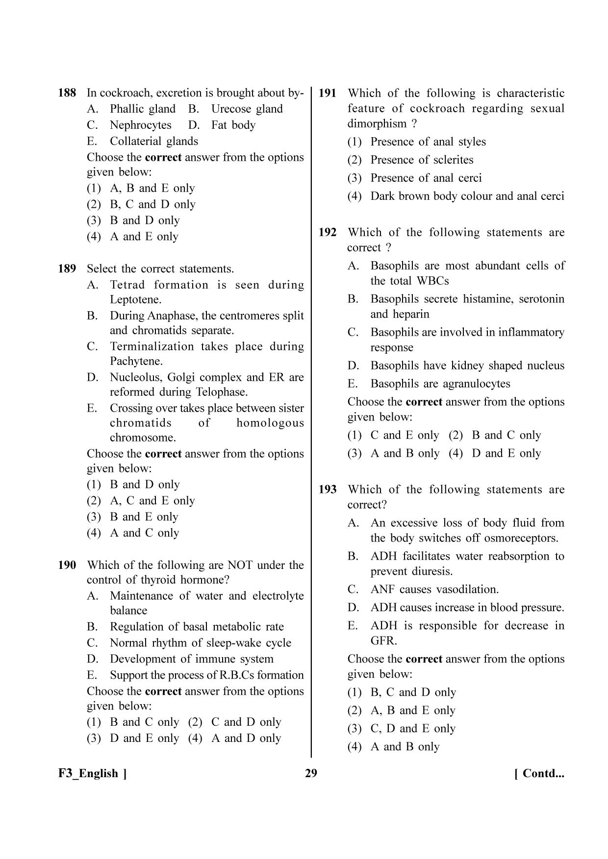 NEET 2023 F3 Question Paper - Page 29