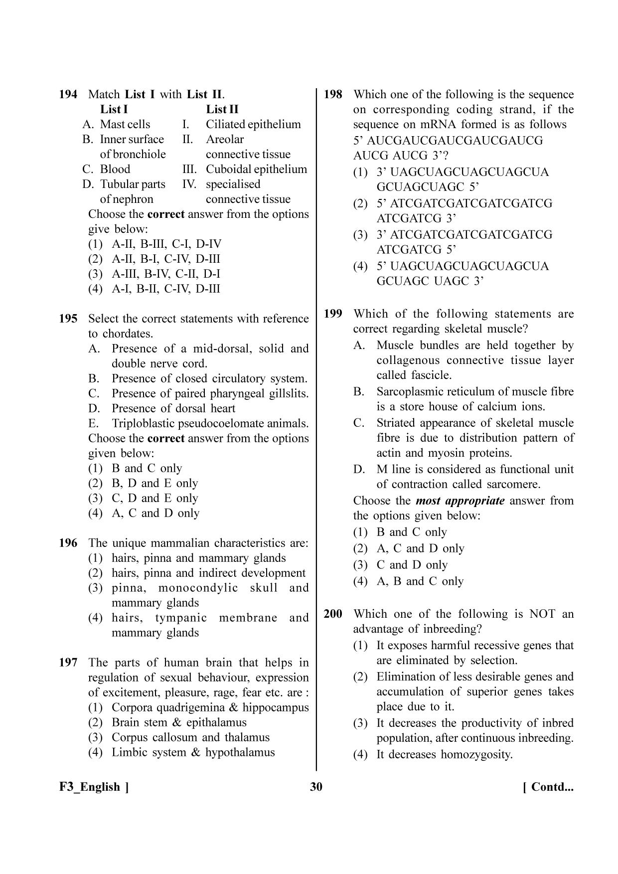 NEET 2023 F3 Question Paper - Page 30