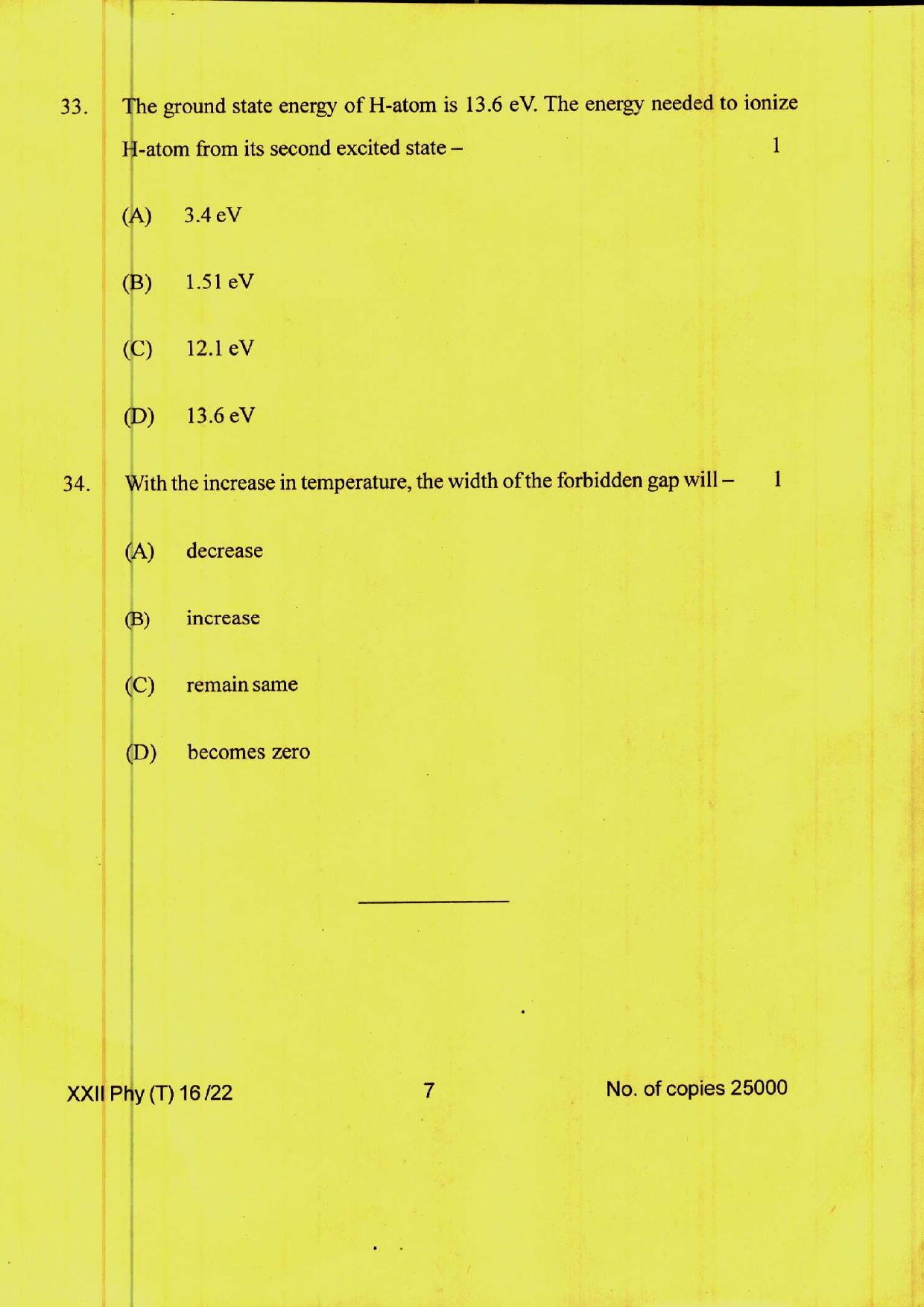 COHSEM 12th Question Papers 2022 Physics - Page 7