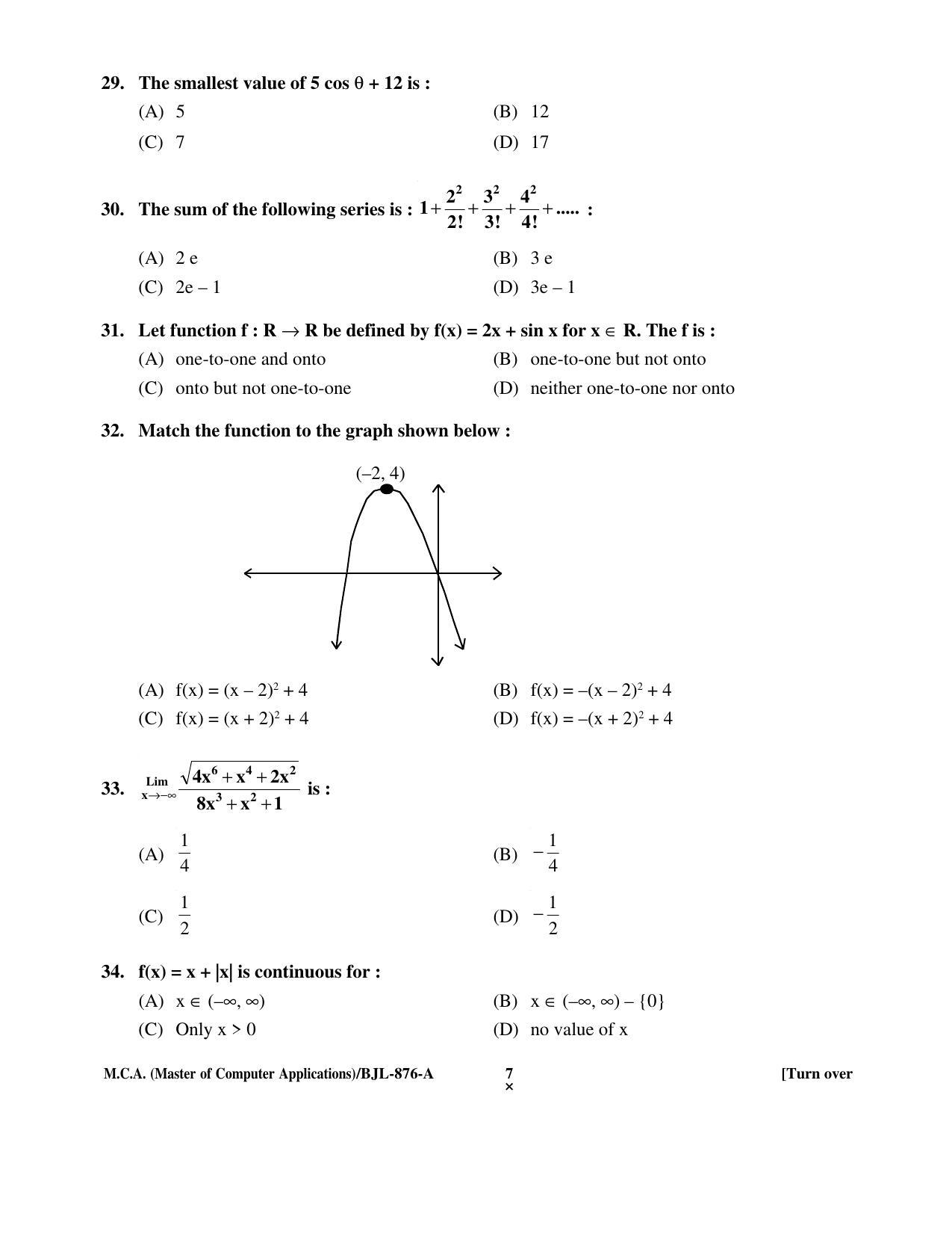 PU CET PG 2016 Question Paper Part II (SET A) - Page 30