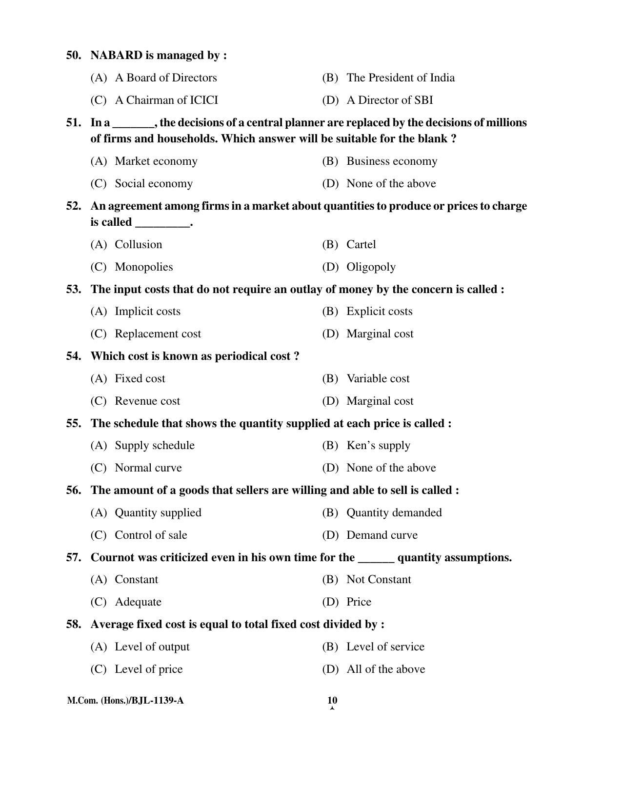 PU CET PG 2016 Question Paper Part II (SET A) - Page 76