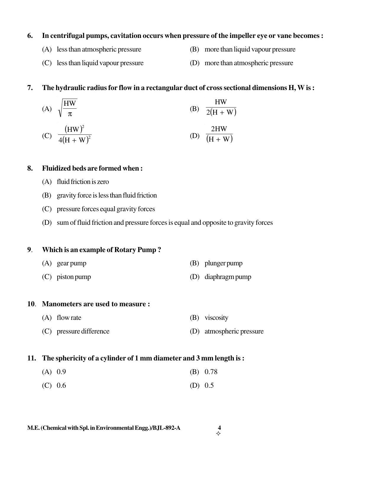 PU CET PG 2016 Question Paper Part II (SET A) - Page 102
