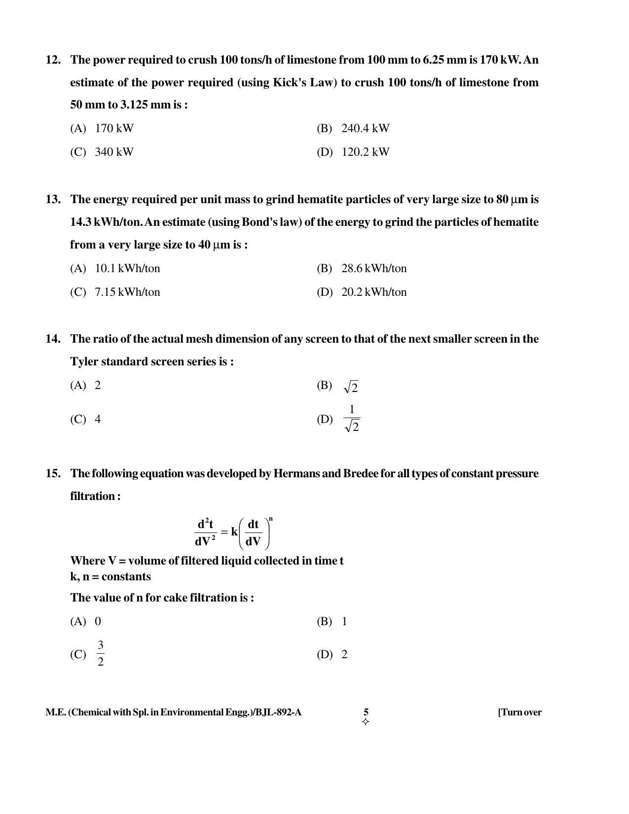 PU CET PG 2016 Question Paper Part II (SET A) - Page 103