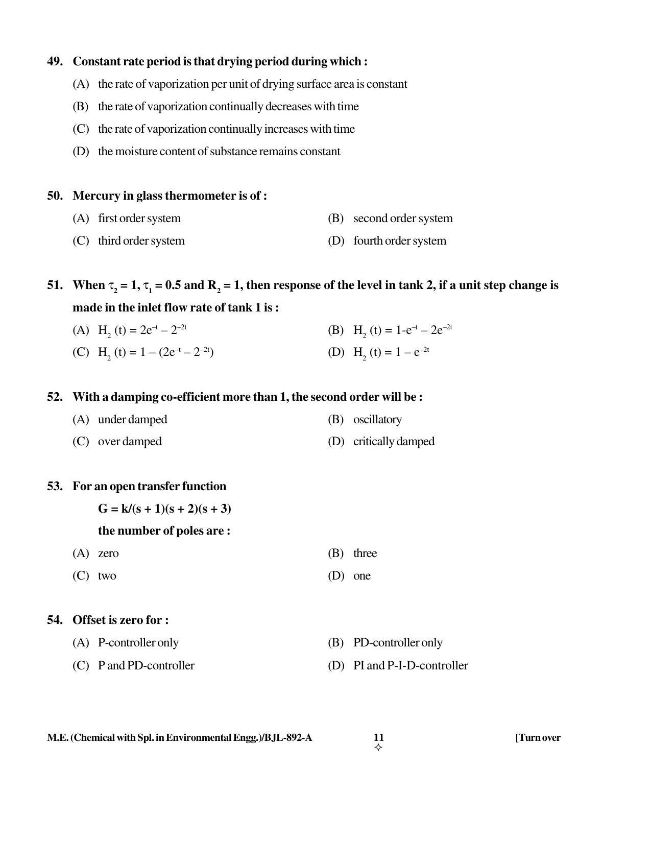 PU CET PG 2016 Question Paper Part II (SET A) - Page 109