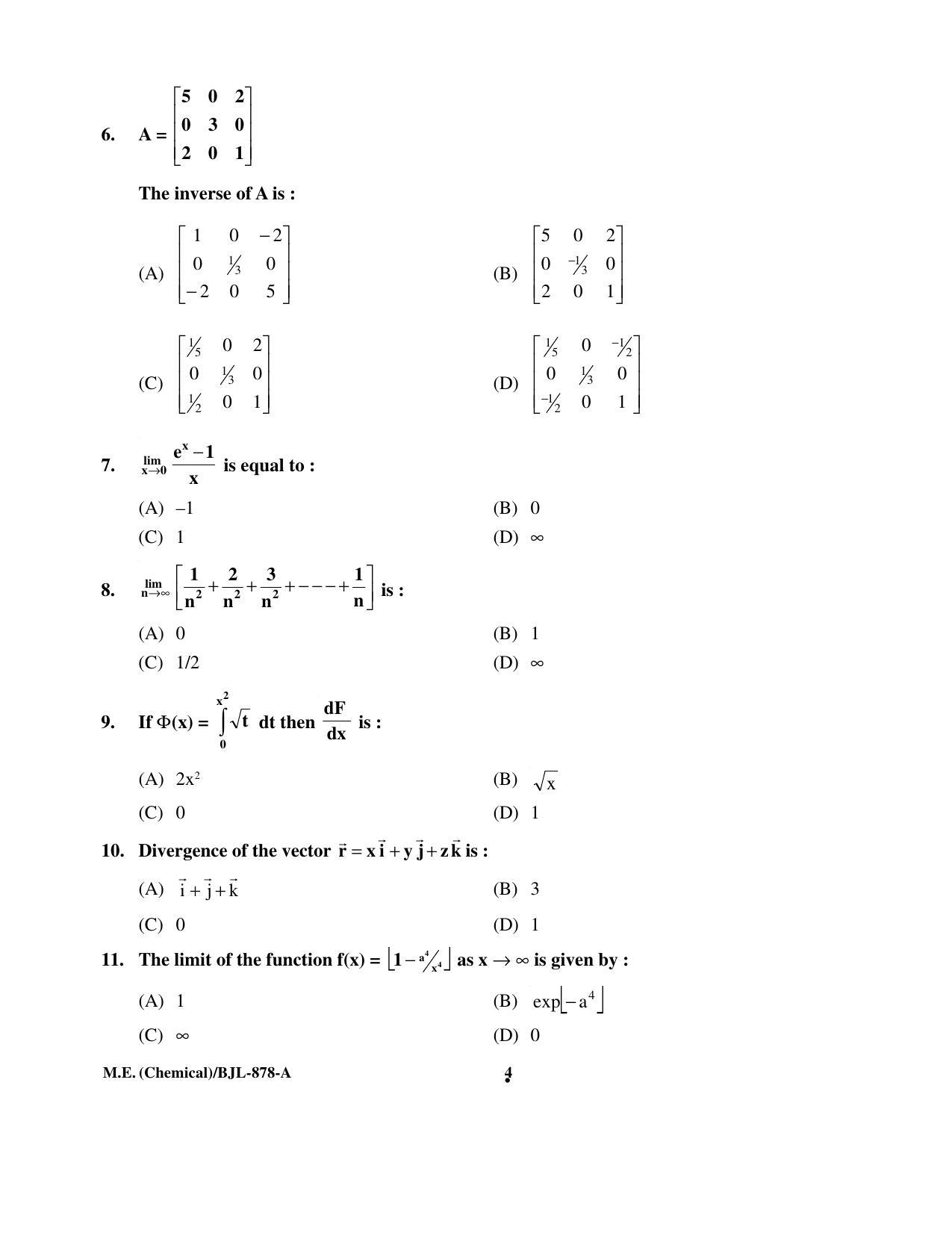 PU CET PG 2016 Question Paper Part II (SET A) - Page 118