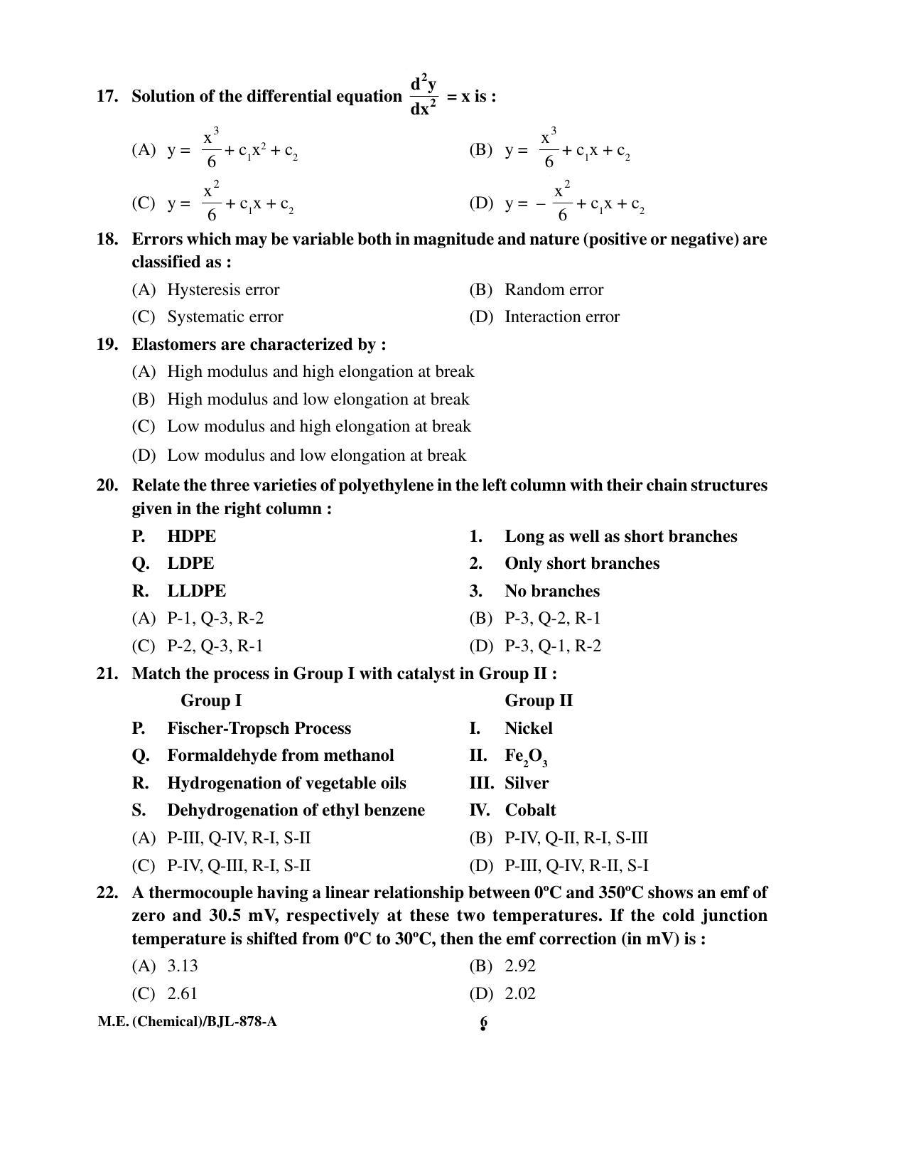 PU CET PG 2016 Question Paper Part II (SET A) - Page 120