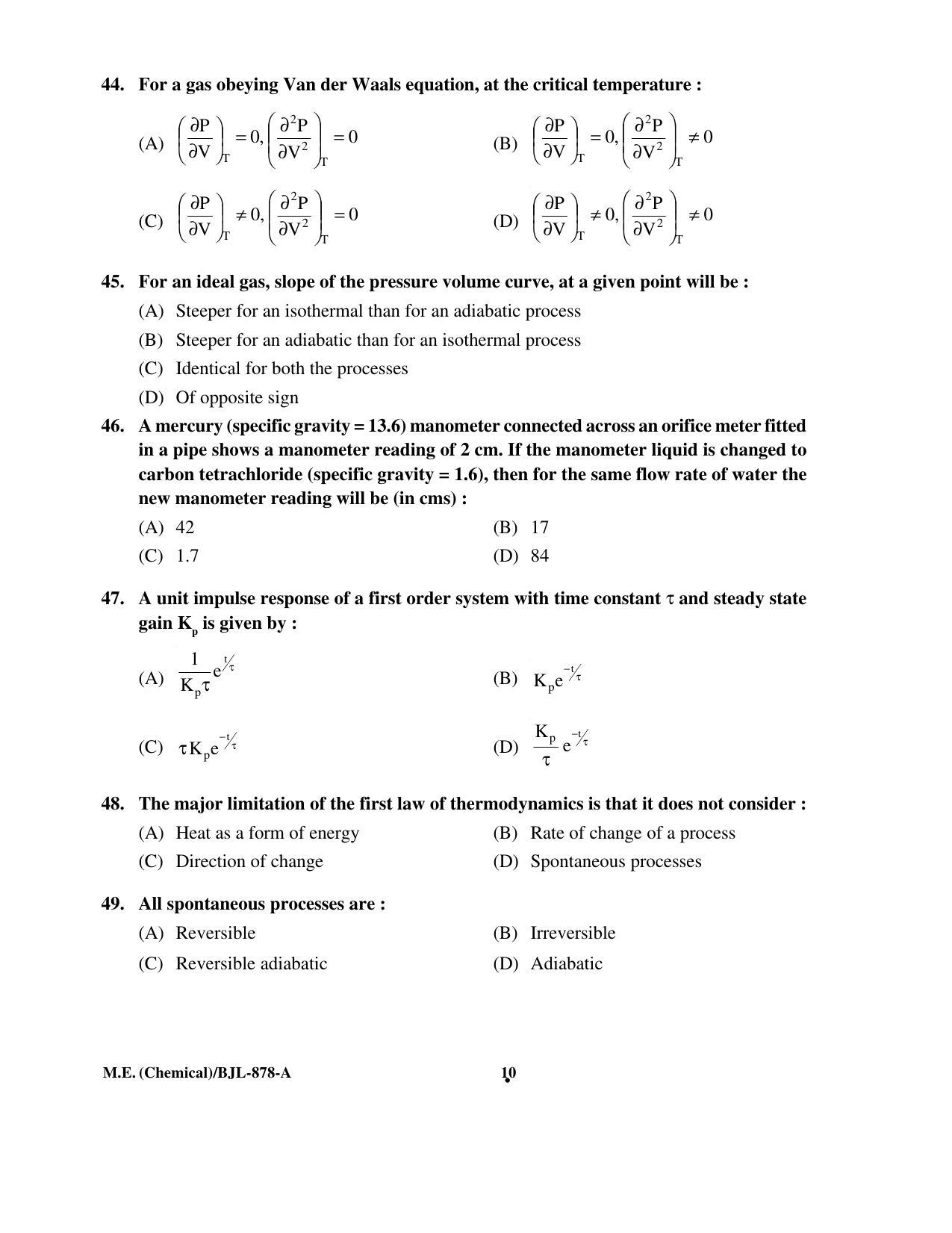 PU CET PG 2016 Question Paper Part II (SET A) - Page 124